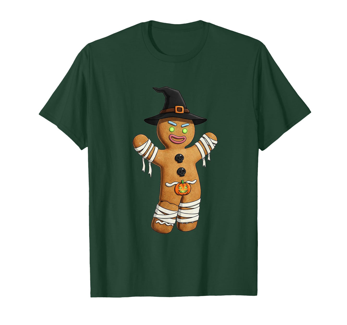 Halloween Gingerbread Mummy Witch Cute Spooky Pumpkin Cookie T-Shirt