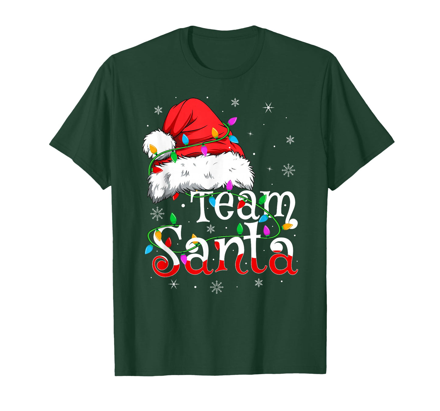 Team Santa Xmas Pajamas Matching Family Group Christmas T-Shirt