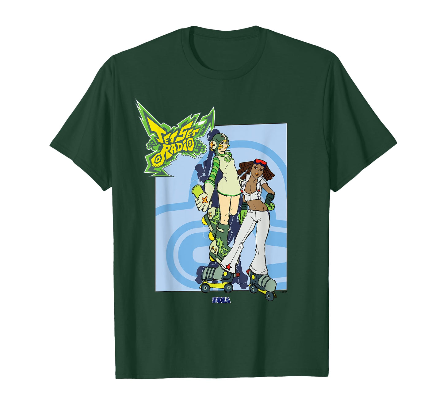 Jet Set Radio duo Gum, Piranha SEGA Dreamcast video game T-Shirt