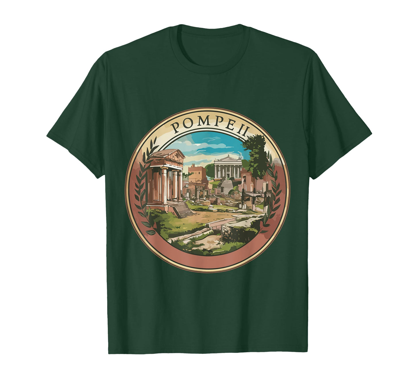 Italy Roman Empire Souvenir Pompeii Outfit Volcano T-Shirt