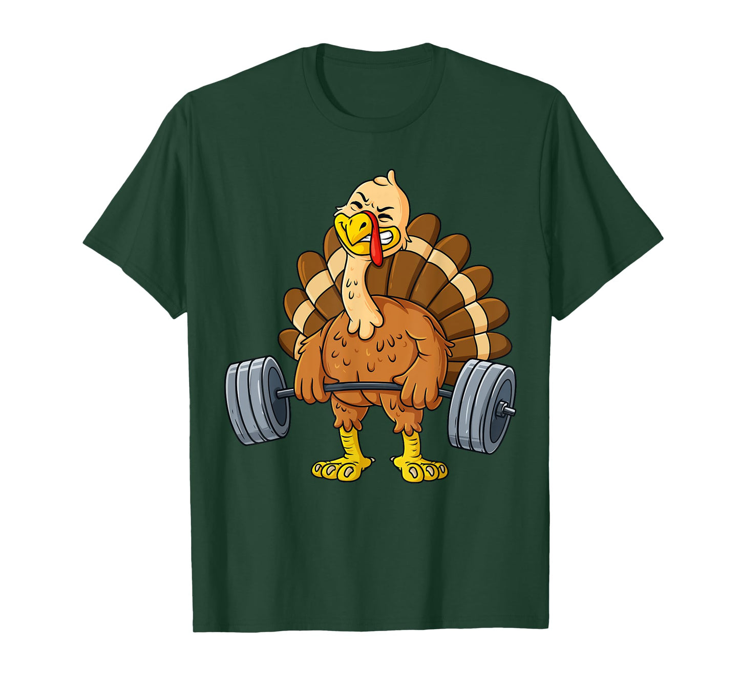Turkey Deadlift Funny Thanksgiving Day Fitness Weightlifting T-Shirt