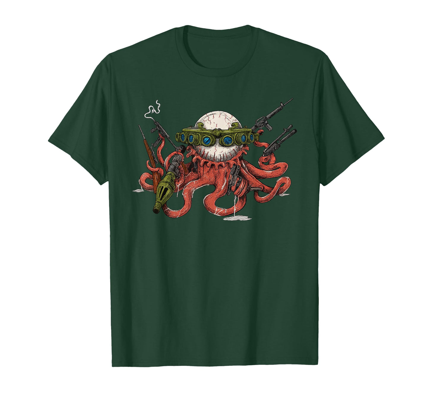 TactOcellus Octopus Monster Dark Fantasy Gaming T-Shirt