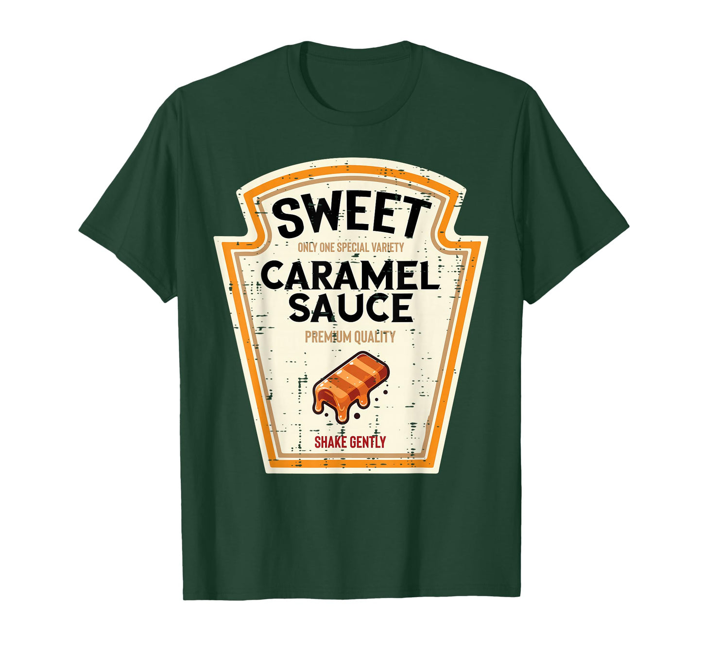 Halloween Caramel Sauce Funny Food Costume Women Men Kids T-Shirt