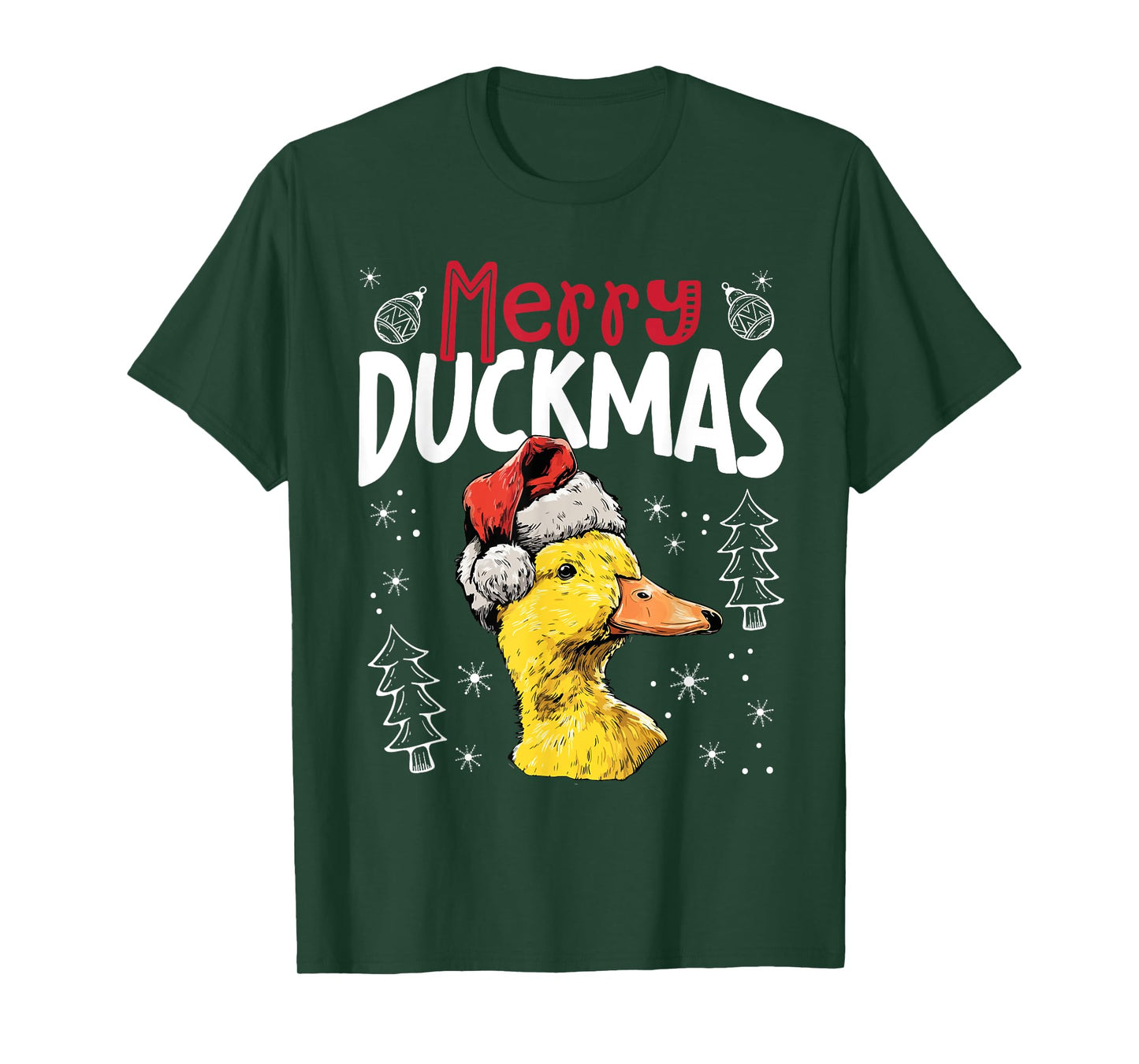 Merry Duckmas Funny Christmas Duck T-Shirt