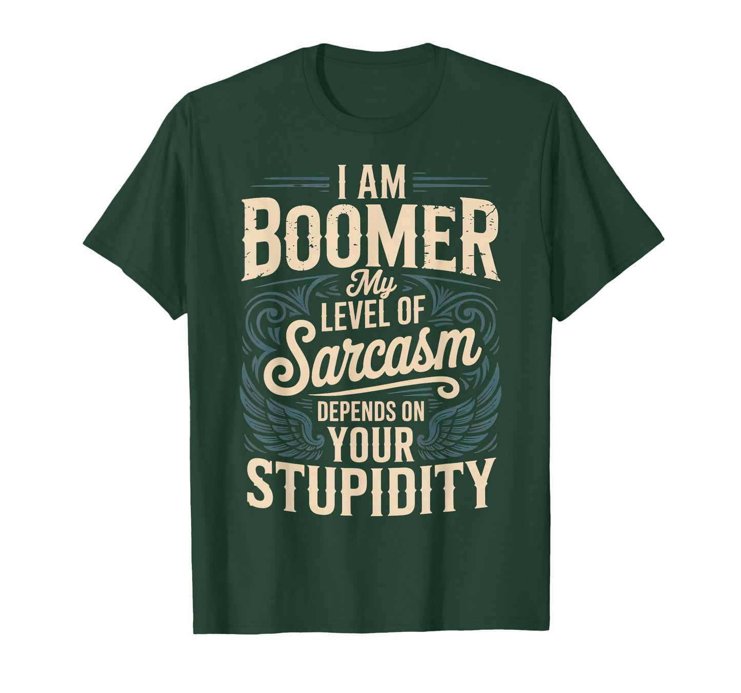 My Level Of Sarcasm Baby Boomer Humor Boomer Funny Boomer T-Shirt