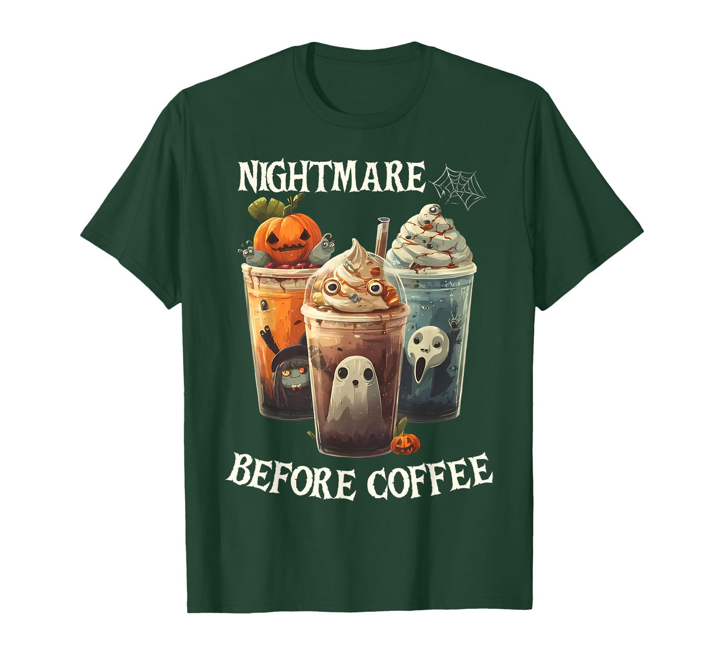 Nightmare Before Coffee Pumpkin Spice Halloween Costume T-Shirt