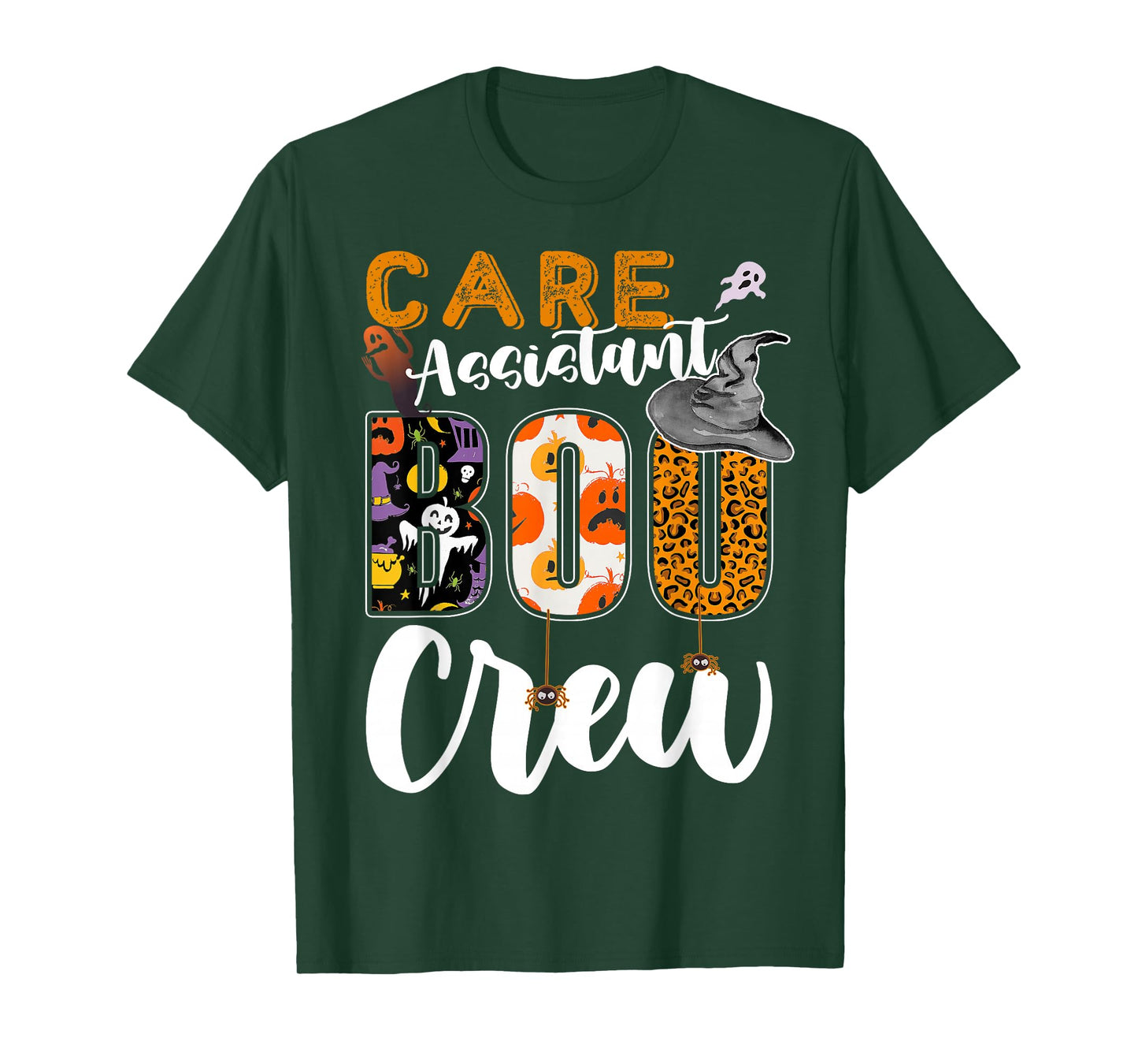 Care Assistant Boo Crew Halloween Matching Support Worker T-Shirt