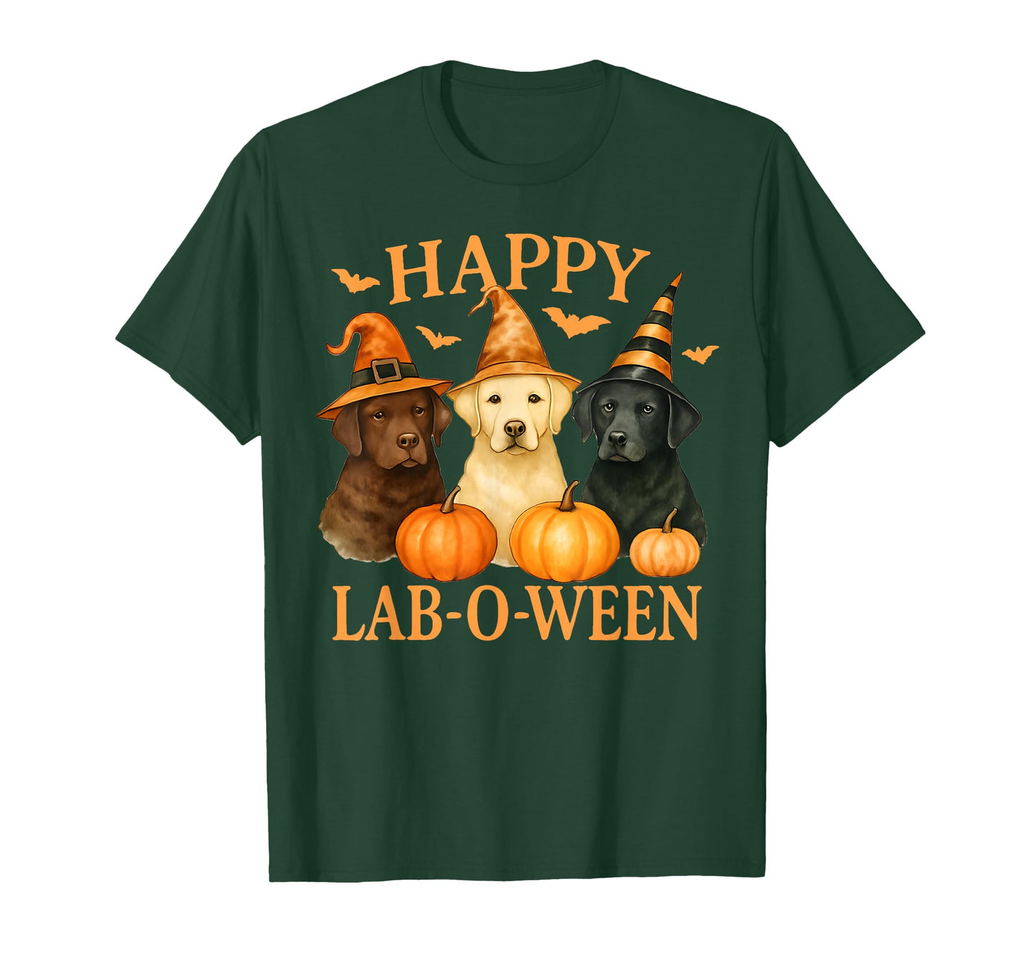 Happy Lab-O-Ween Labrador Halloween Dog Lover Design T-Shirt