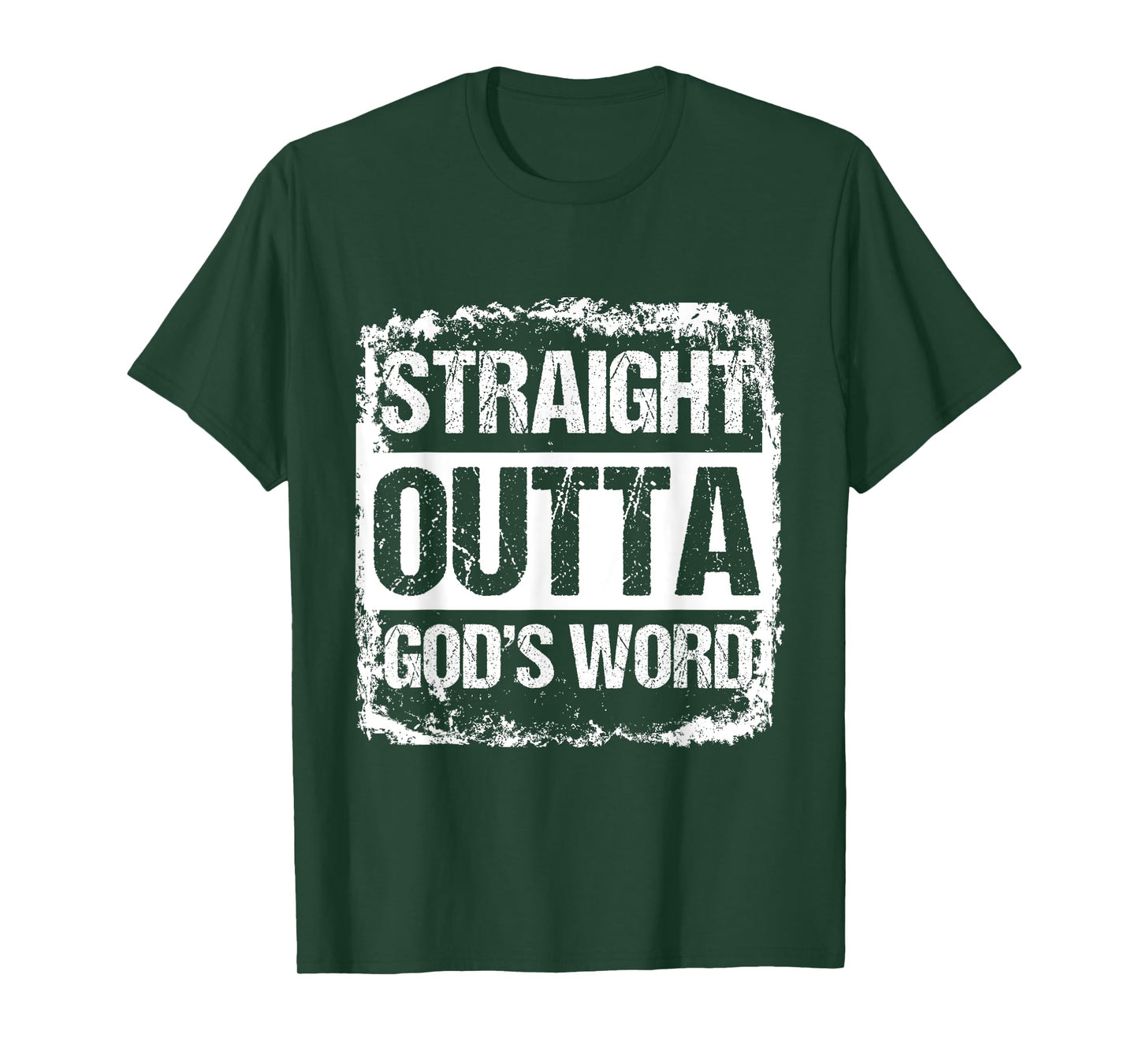 Straight Outta Gods Word Catholic Christ Jesus God Gift T-Shirt