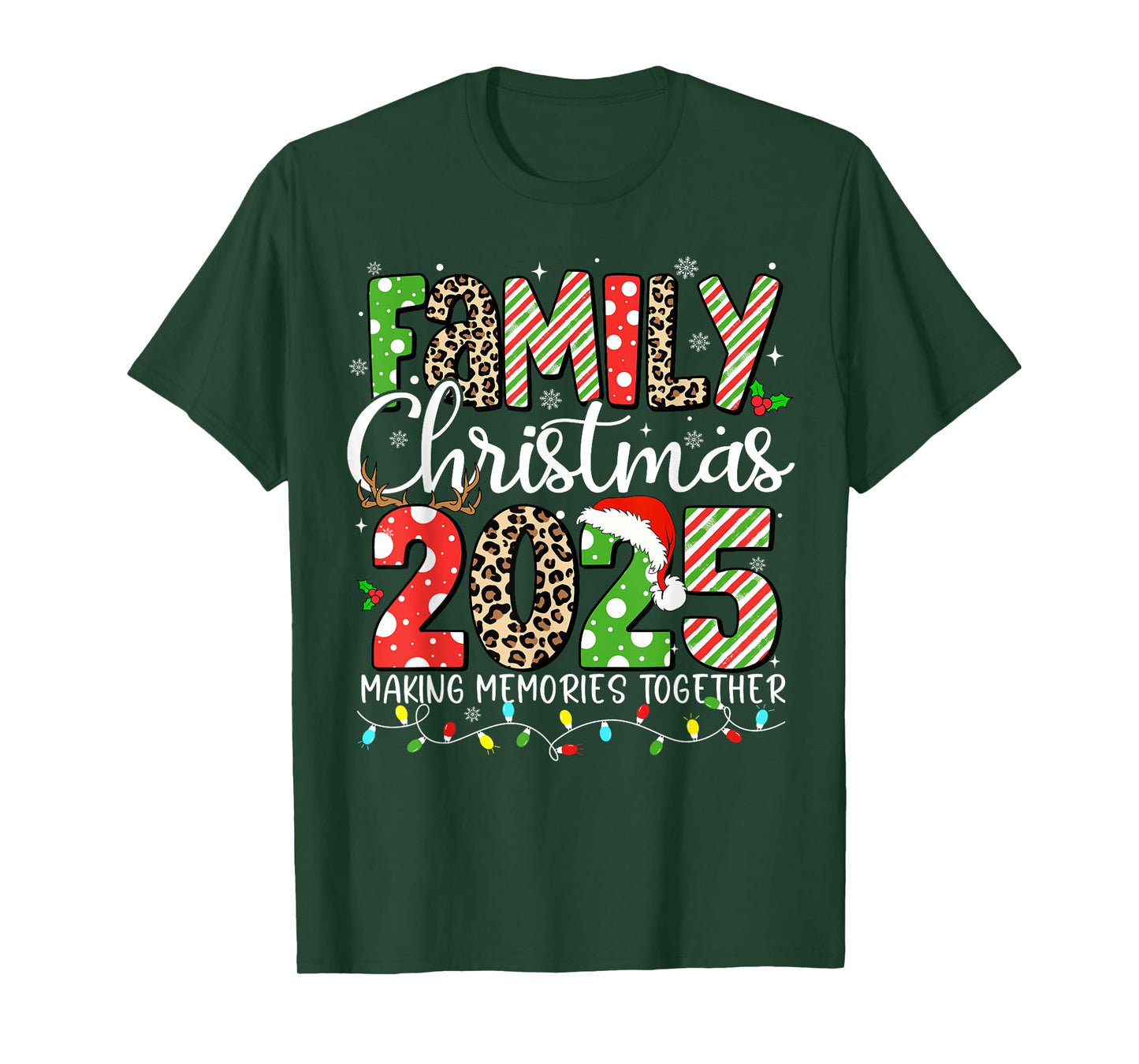 Family Christmas 2025 Making Memories Together Xmas Pajamas T-Shirt