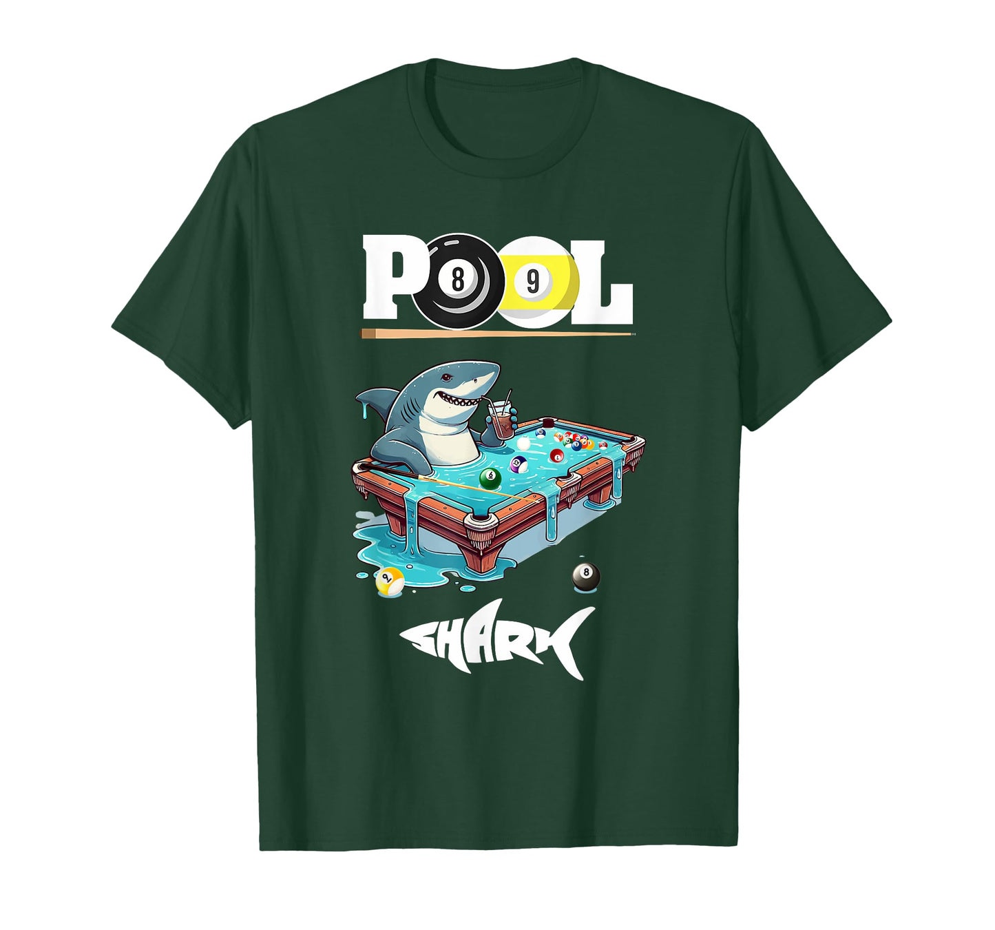 Funny Billiards Pool Shark Cool T-Shirt