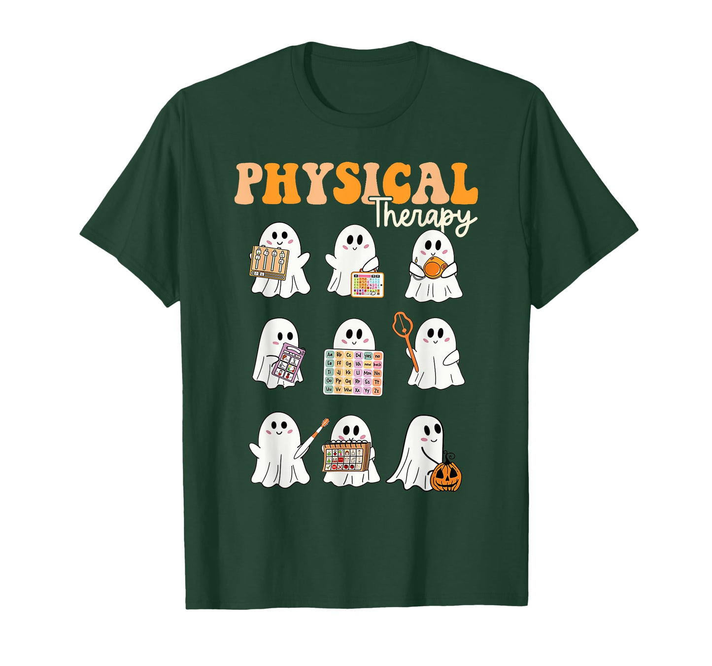 Halloween Groovy Physical Therapy Funny Physical Therapist T-Shirt
