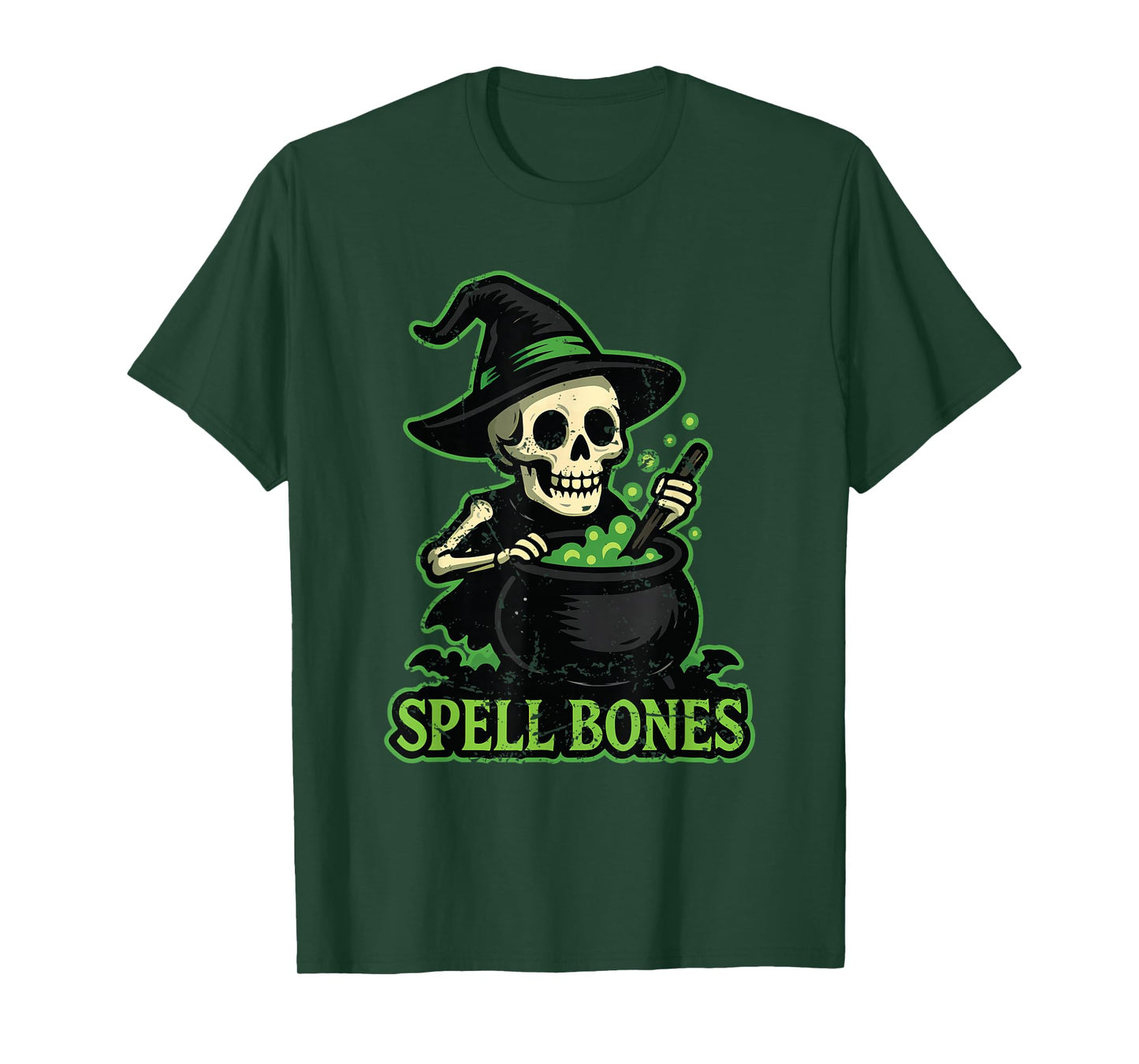 Spell Bones Witch Cauldron T-Shirt