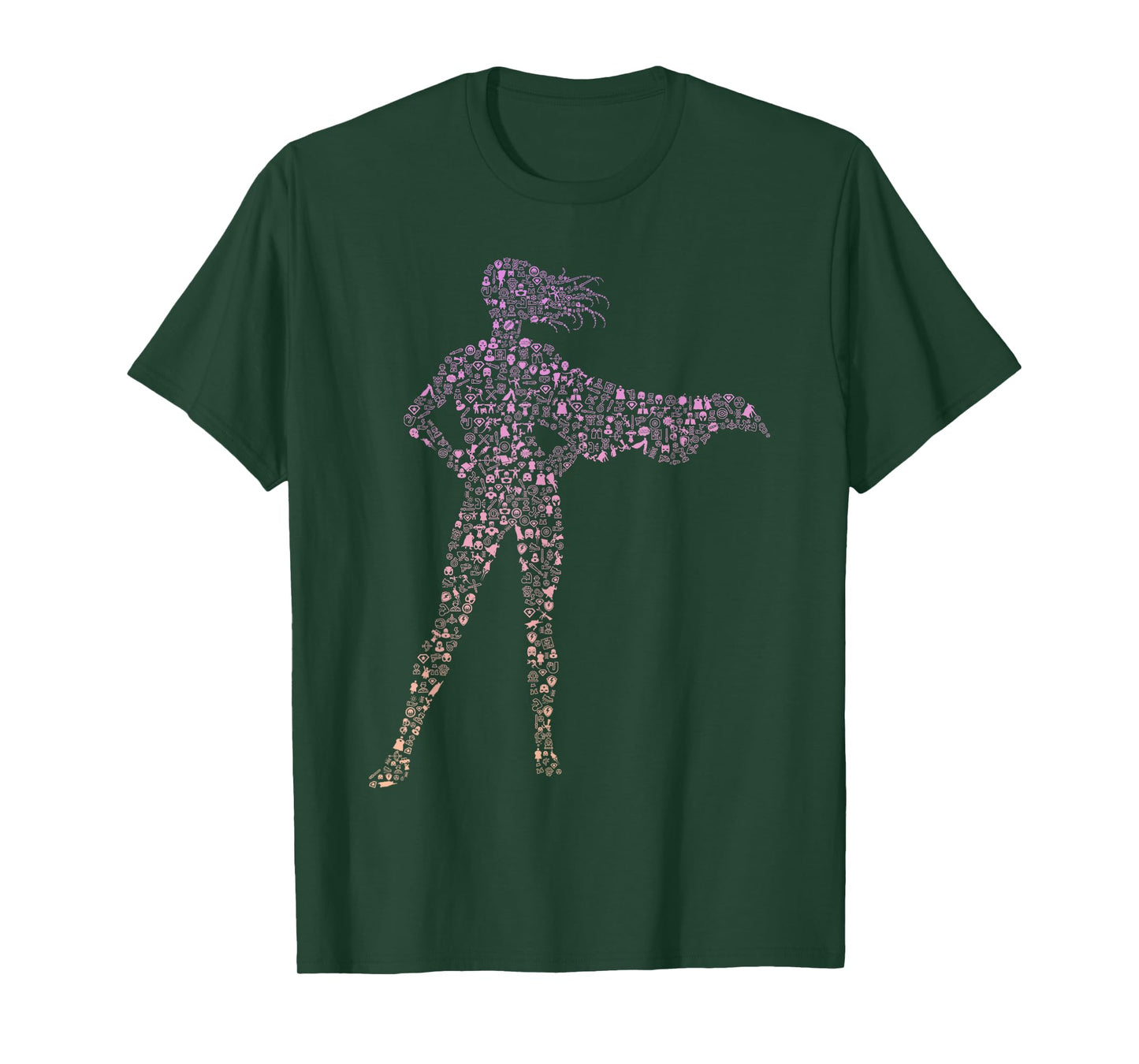 Silhouette Icon Superhero Shirt | Girls Superhero T-Shirt