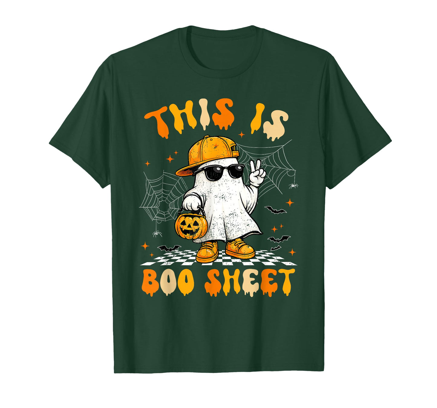 This is Boo Sheet Boo Ghost Halloween Men Women Kids T-Shirt