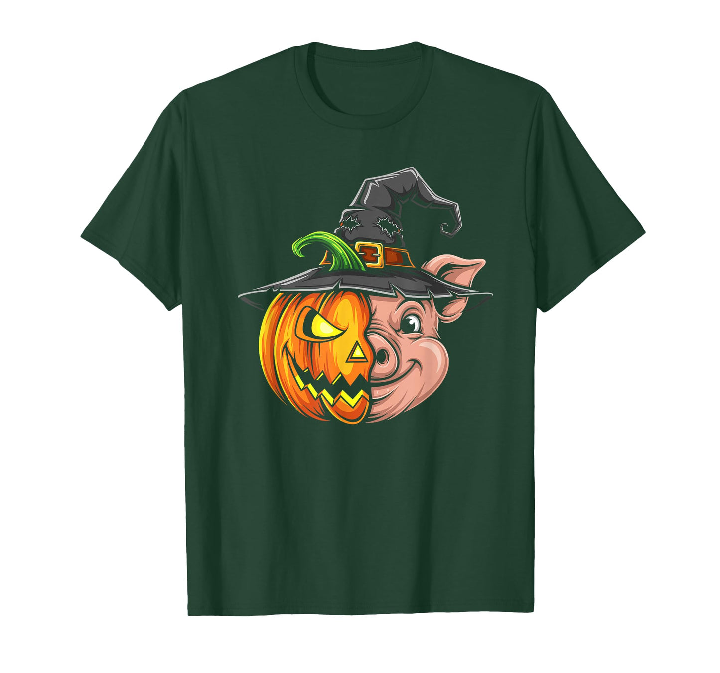 Pig Pumpkin Jack O Lantern Halloween Kids Mens Womens T-Shirt