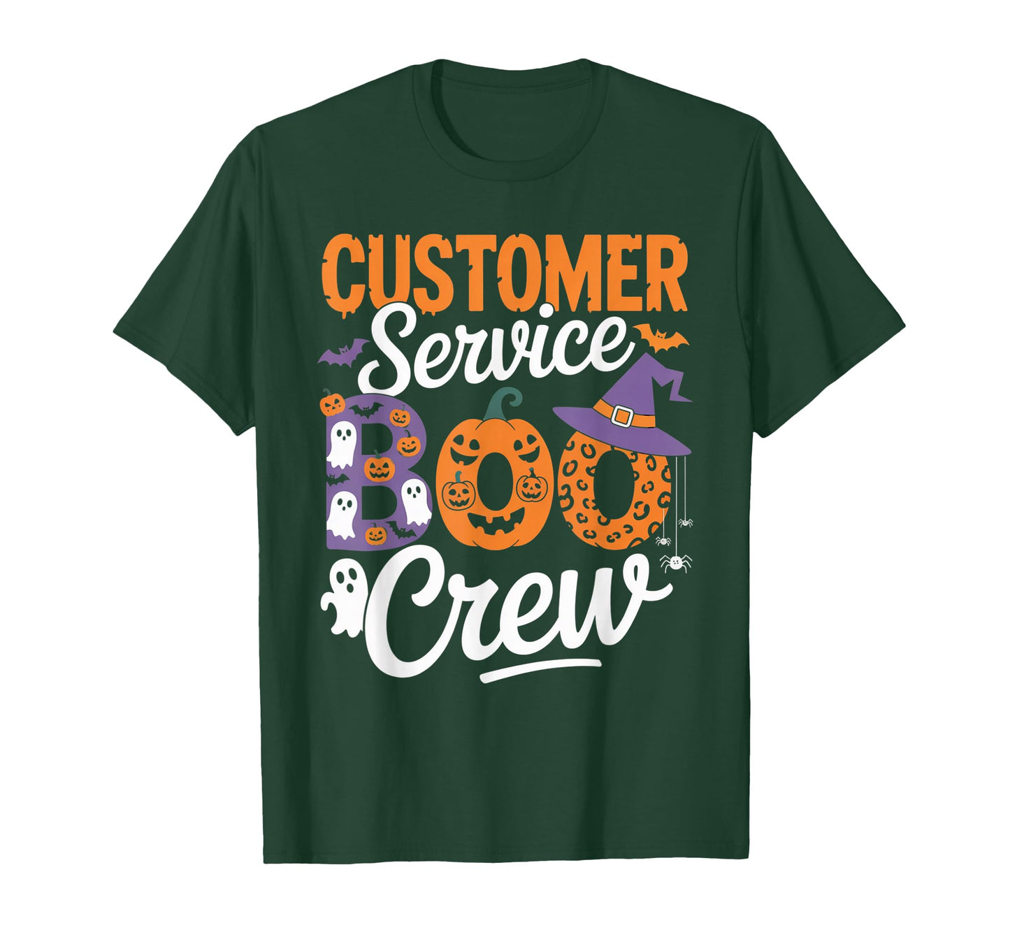 Customer Service Boo Crew Halloween Matching Spooky Outfit T-Shirt