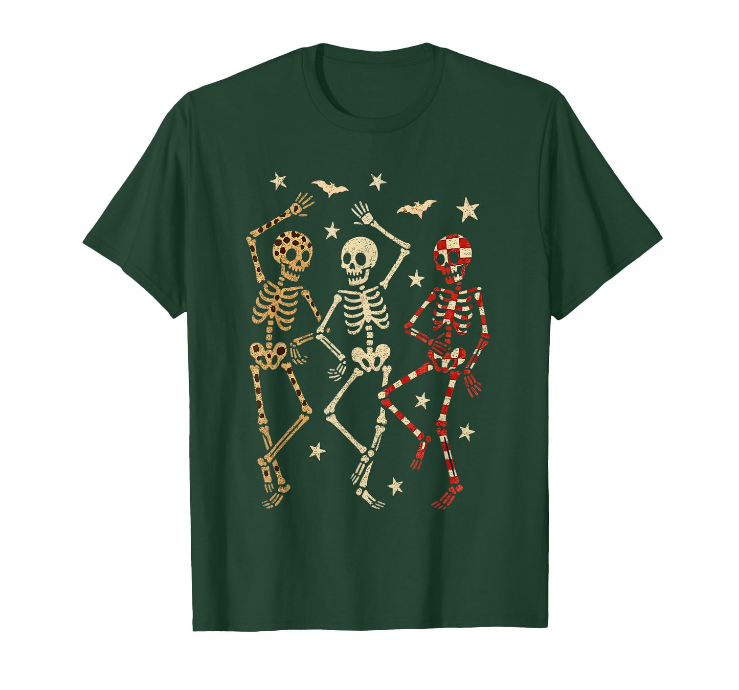 Funny Halloween Spooky Bones Skull Dancing Gift Skeleton T-Shirt