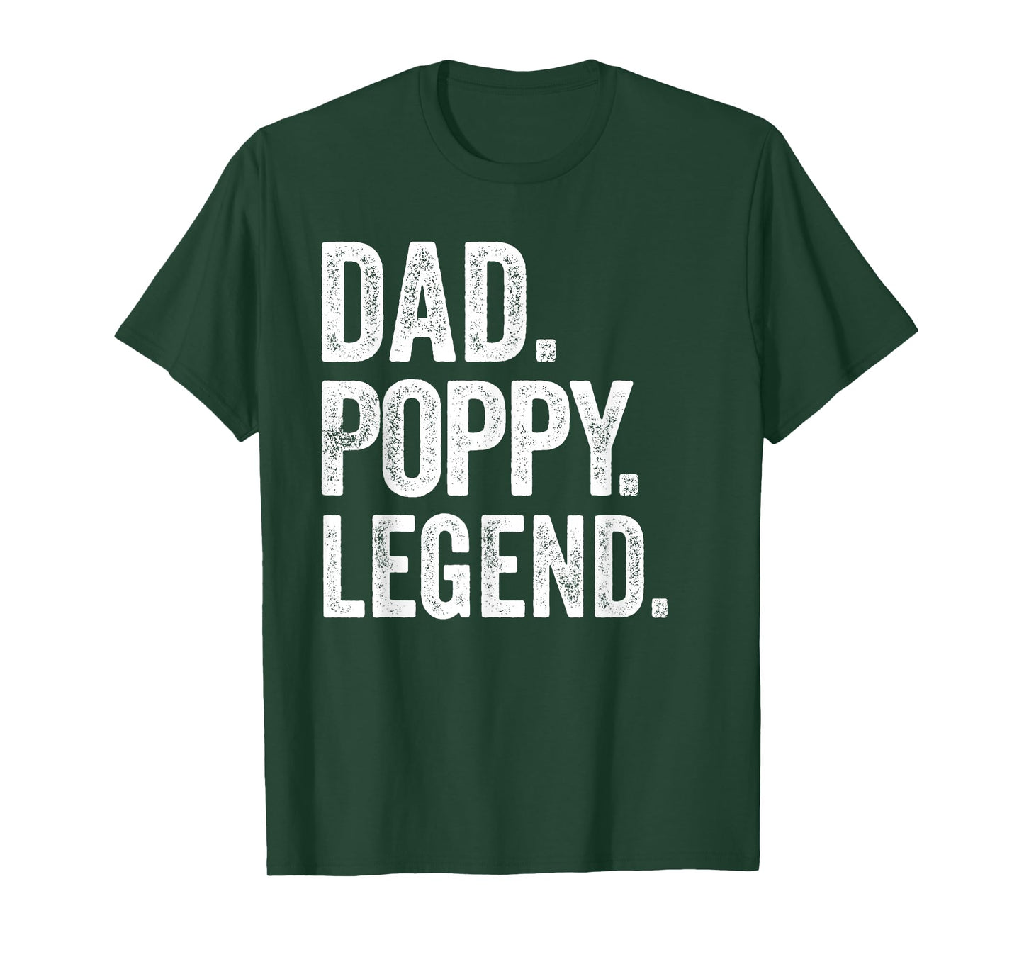 Dad Poppy Legend - Vintage Distressed Bold Poppy Graphic T-Shirt