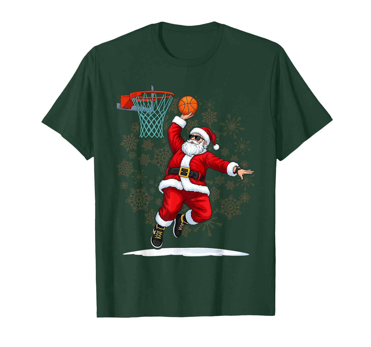 Dunking Santa Basketball for Christmas - Dunk! T-Shirt