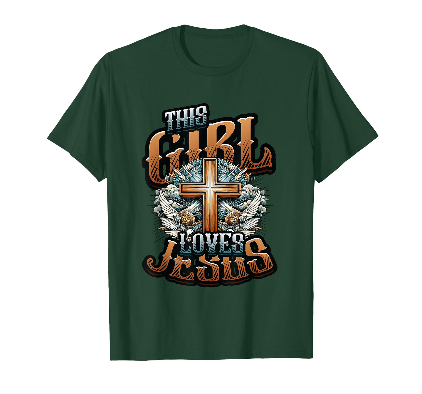 This Girl Loves Jesus - Christian Girls Jesus T-Shirt