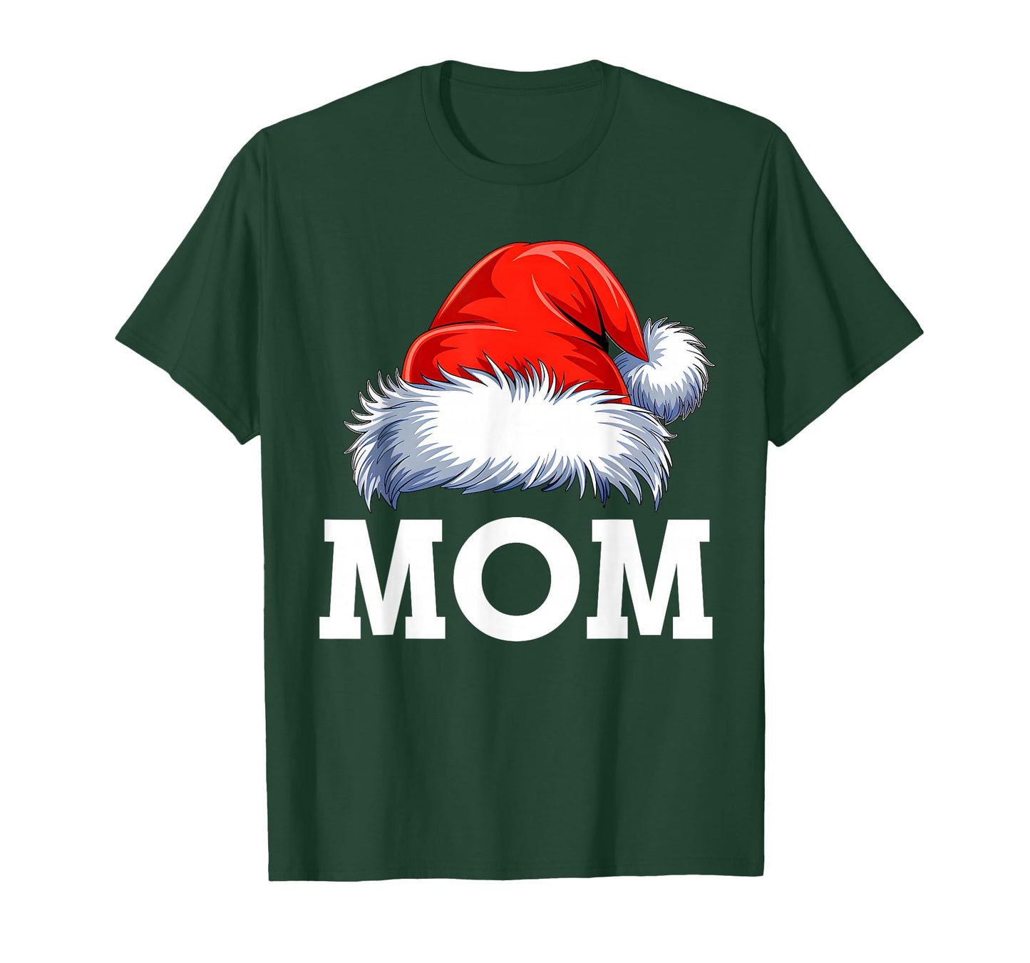 Mom Santa Christmas Family Matching Pajamas Xmas Squad T-Shirt
