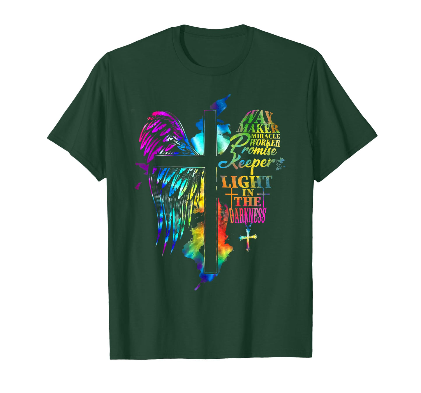 Waymaker Miracle Worker Jesus Christ Wings Religious Quote T-Shirt