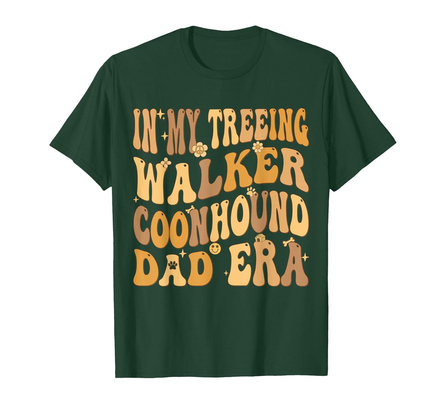 In My Treeing Walker Coonhound Dad Era Groovy Dog Owner T-Shirt for Men Women Kids