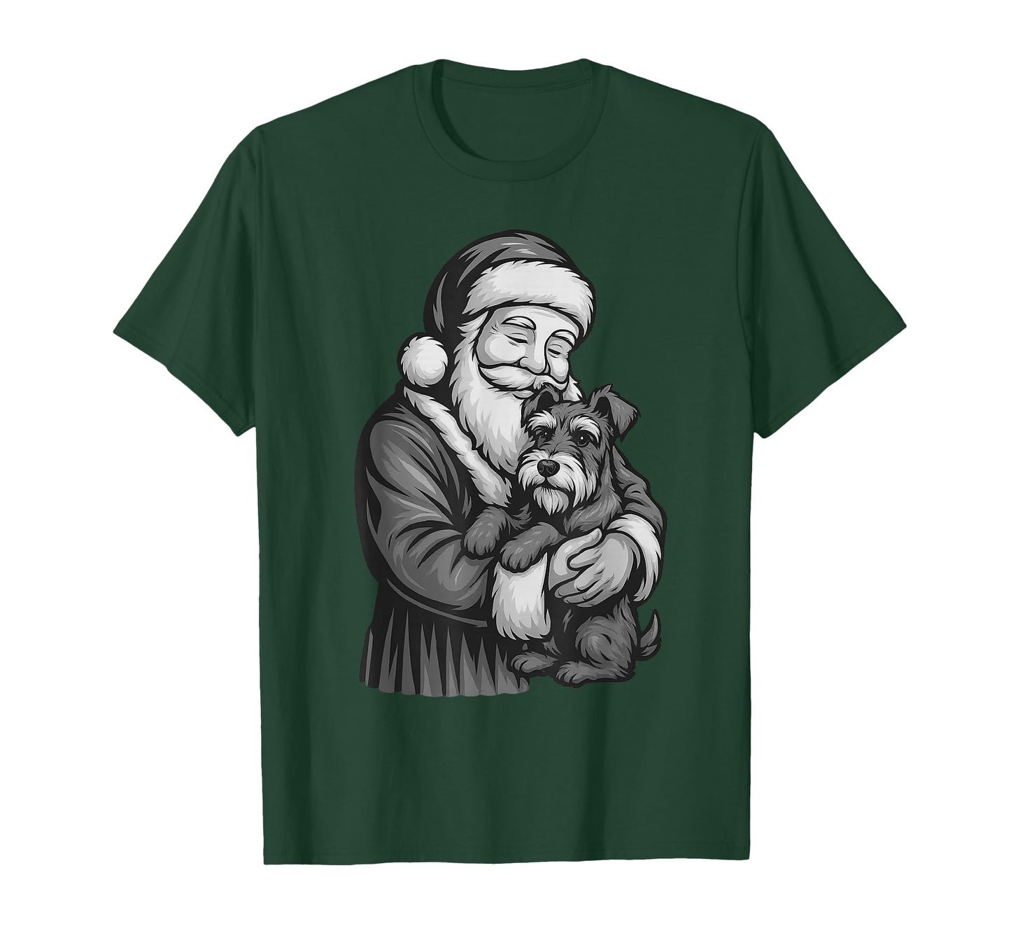 Schnauzer Santa Claus Christmas Dog Lover T-Shirt