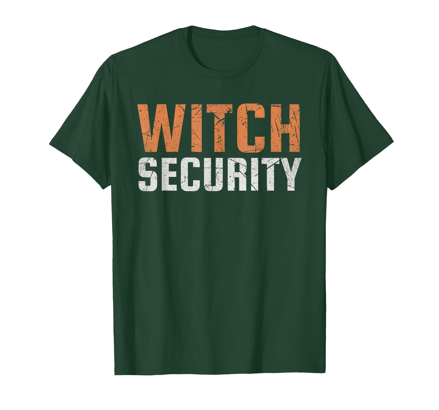 Witch Security Dad Mom Husband Wife Brother Sister Halloween T-Shirt