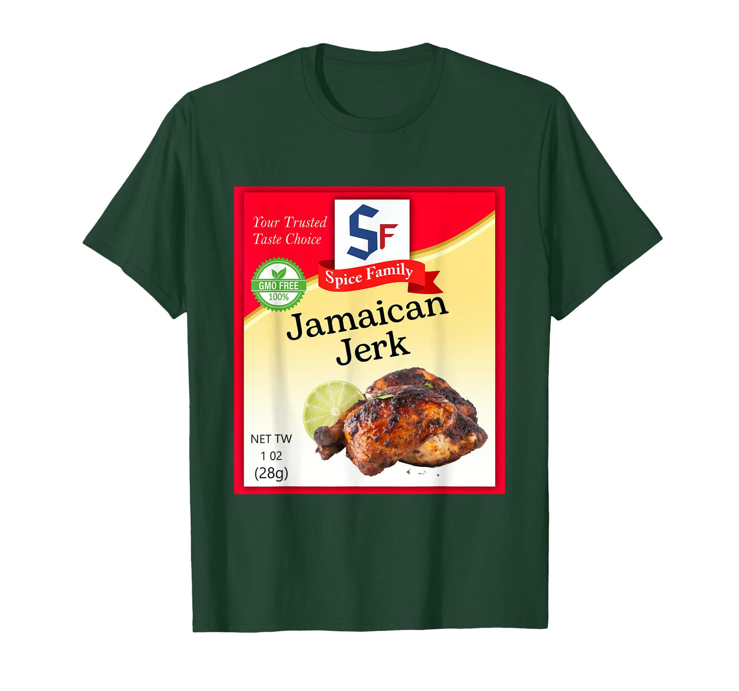 Jamaican Jerk Condiment Costume Holiday Spice Group Costumes T-Shirt