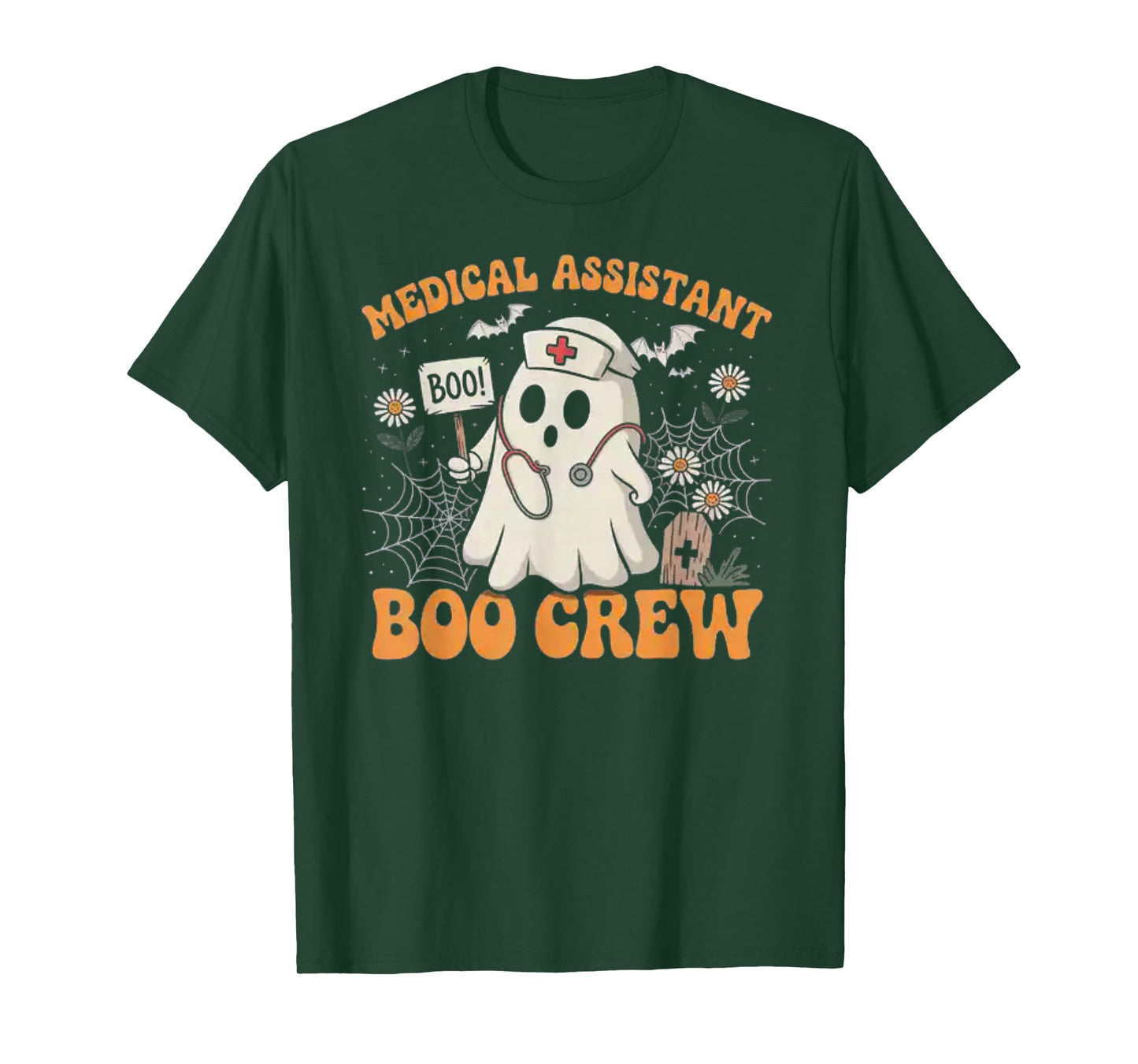 Medical Assistant Boo Crew Ghost Halloween Costumes Gifts T-Shirt