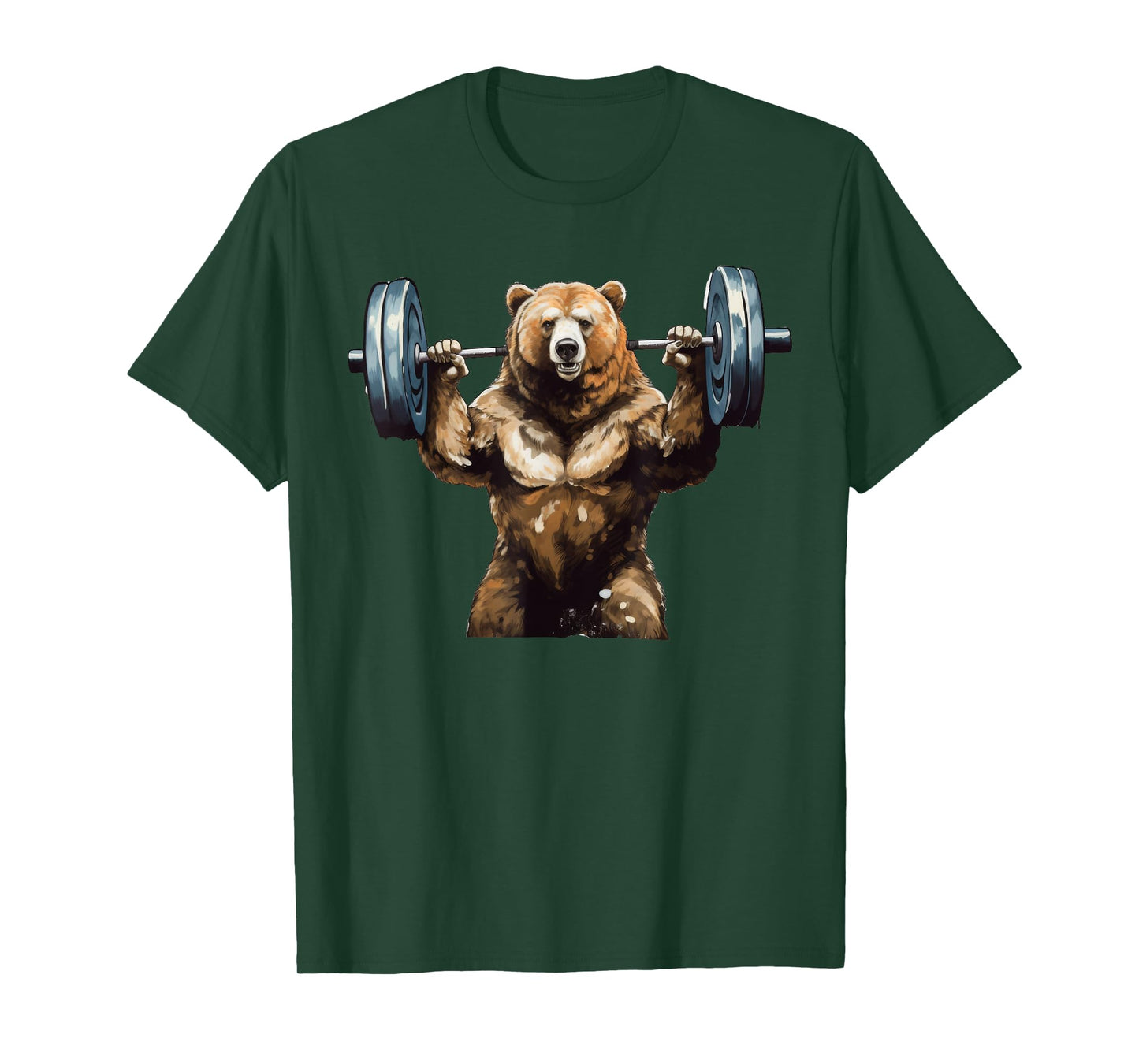 Bear Powerlifting Weightlifting Gym Workout T-Shirt