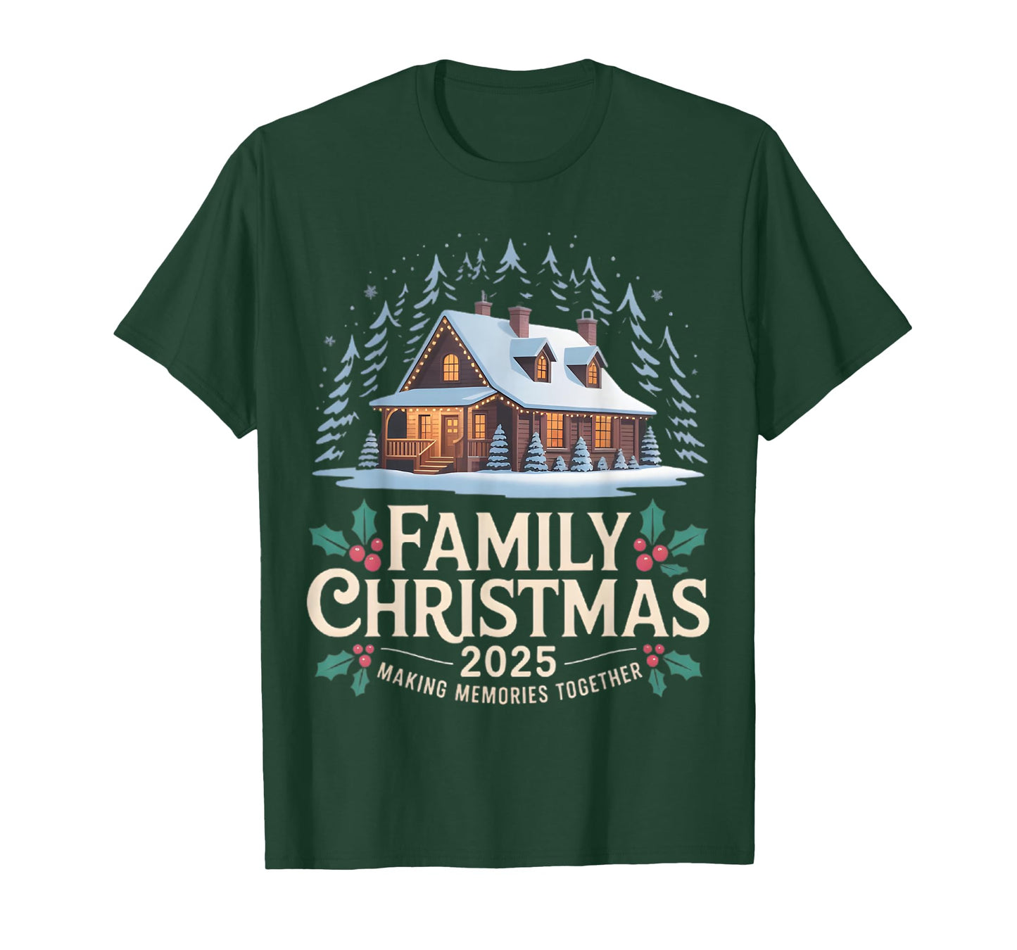 Family Christmas 2025 Matching Squad Santa Elf Funny Xmas T-Shirt