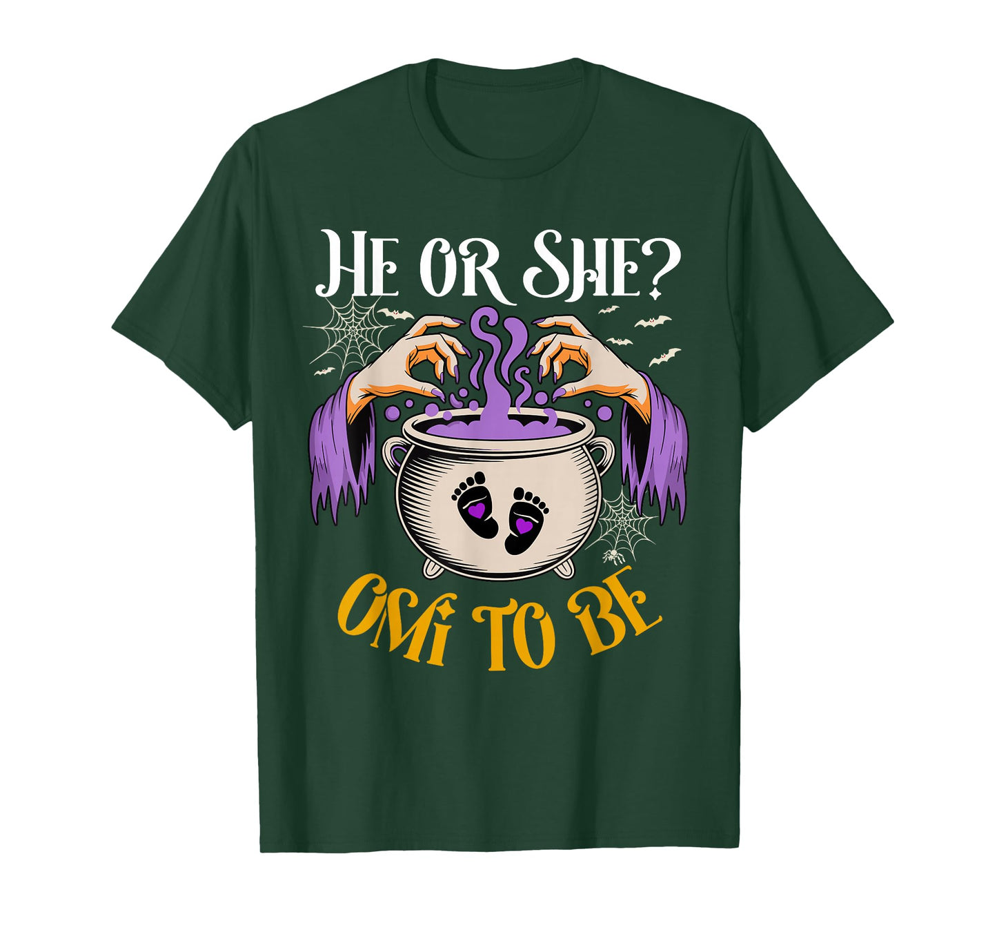 He Or She Omi to Be Baby Reveal Halloween Costume T-Shirt