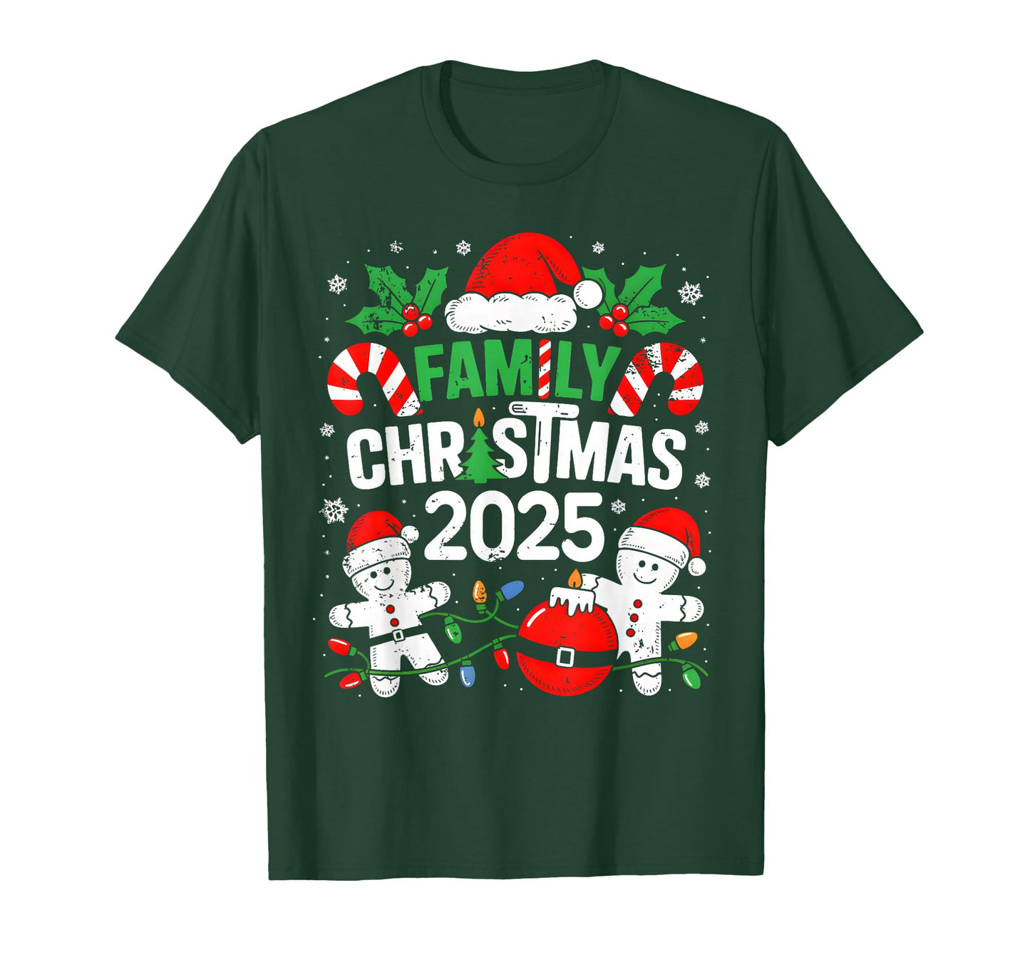 Christmas 2025 Family Matching Costume Team Santa Elf Squad T-Shirt