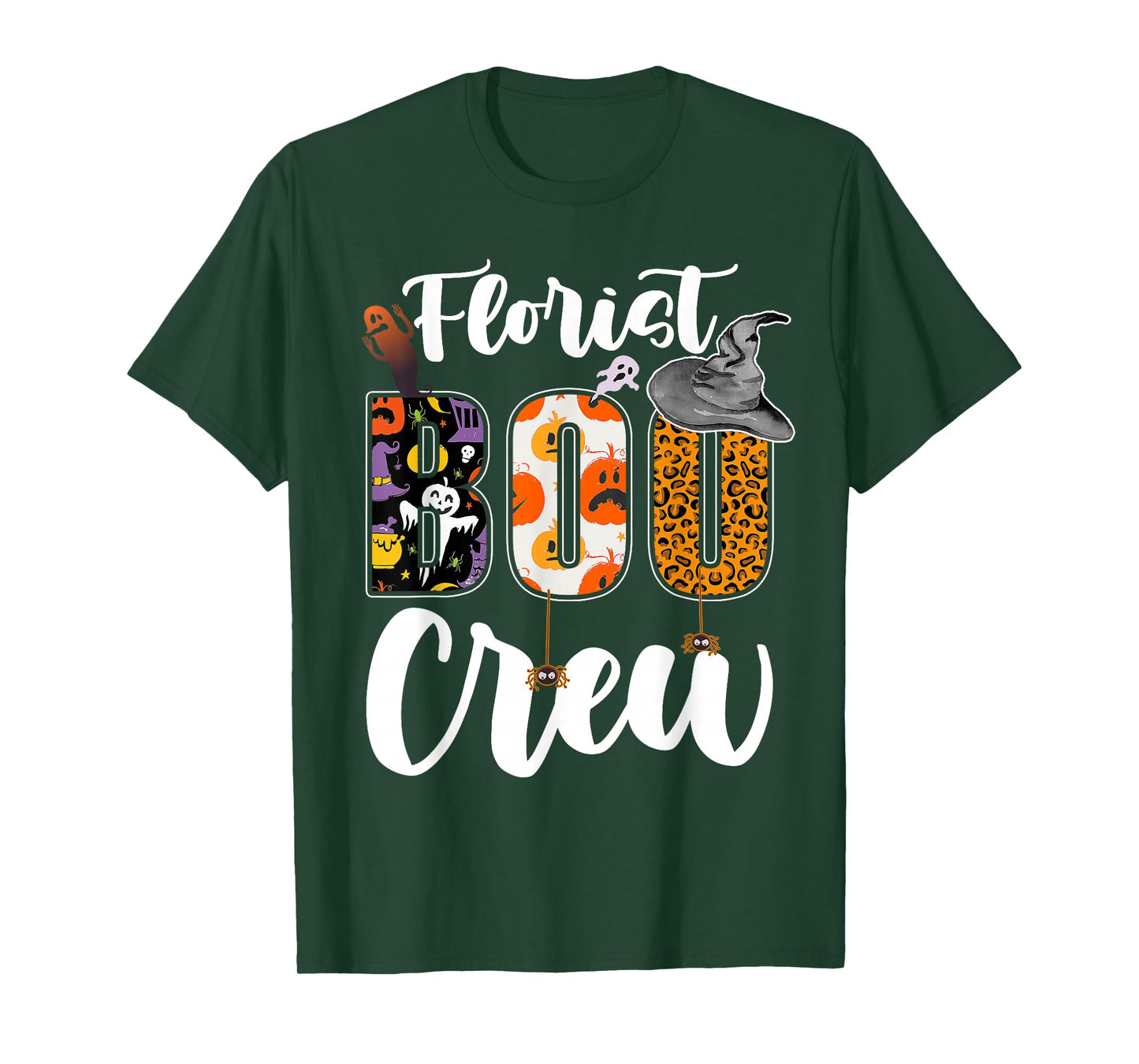 Florist Boo Crew Halloween Match Flower Dealer T-Shirt