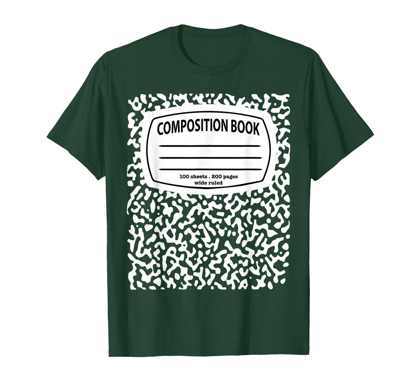 Composition Notebook Costume - Matching Group Halloween T-Shirt
