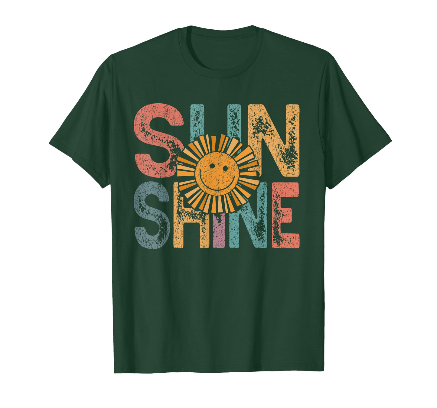 Retro Sunshine Hello Summer Vacation Sunshine Beach Vacation T-Shirt