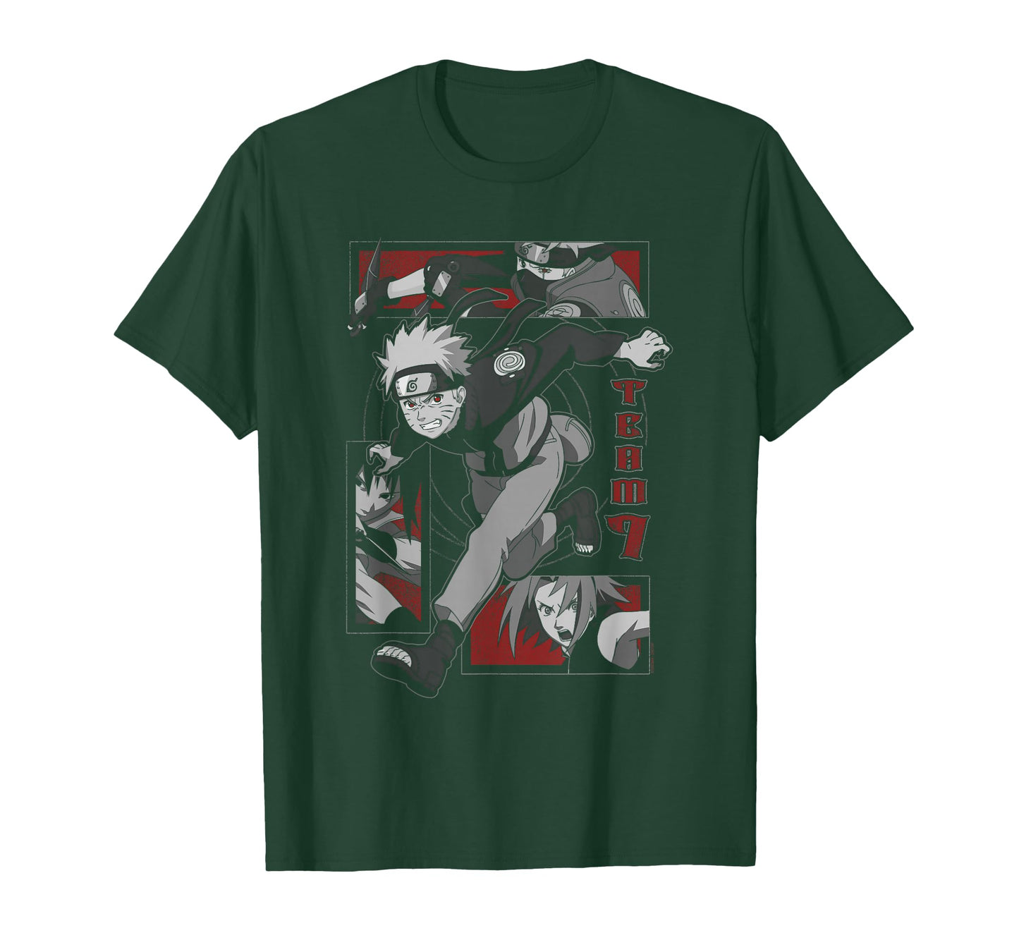 Naruto Shippuden Grunge Team 7 Anime T-Shirt