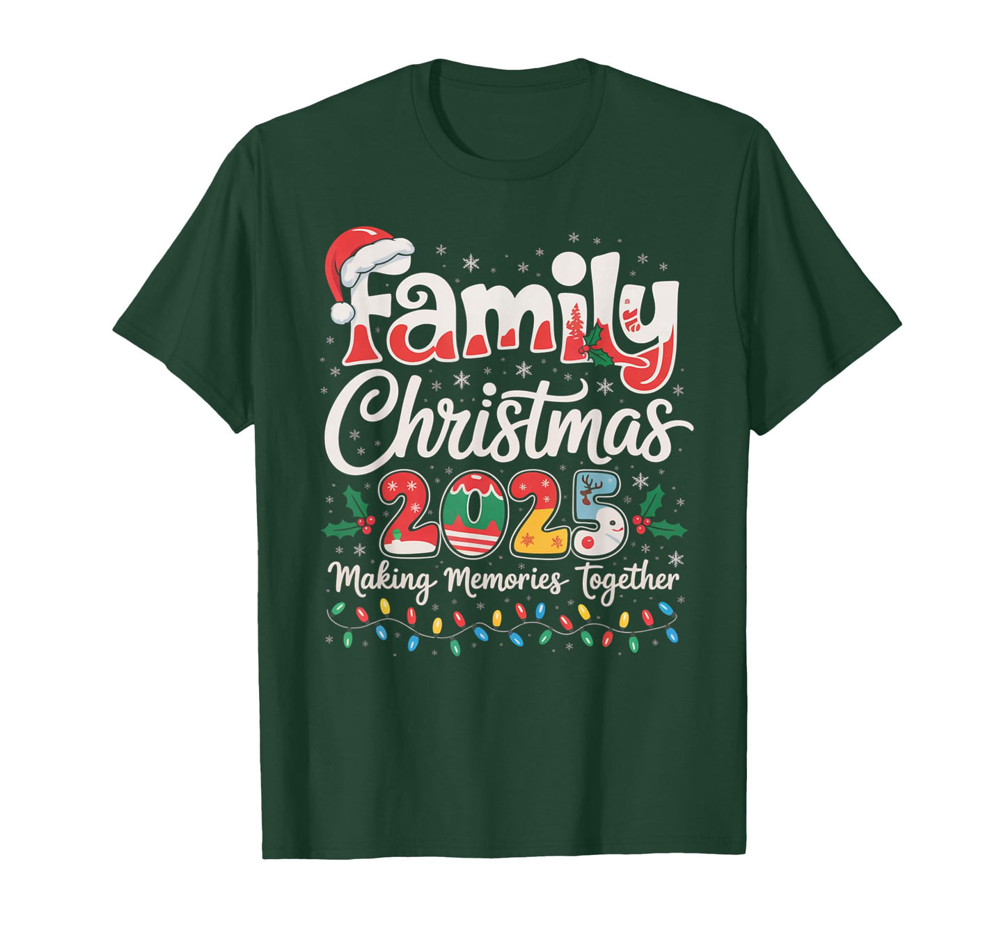 Family Christmas 2025 Matching Outfit Xmas Squad Santa Gifts T-Shirt