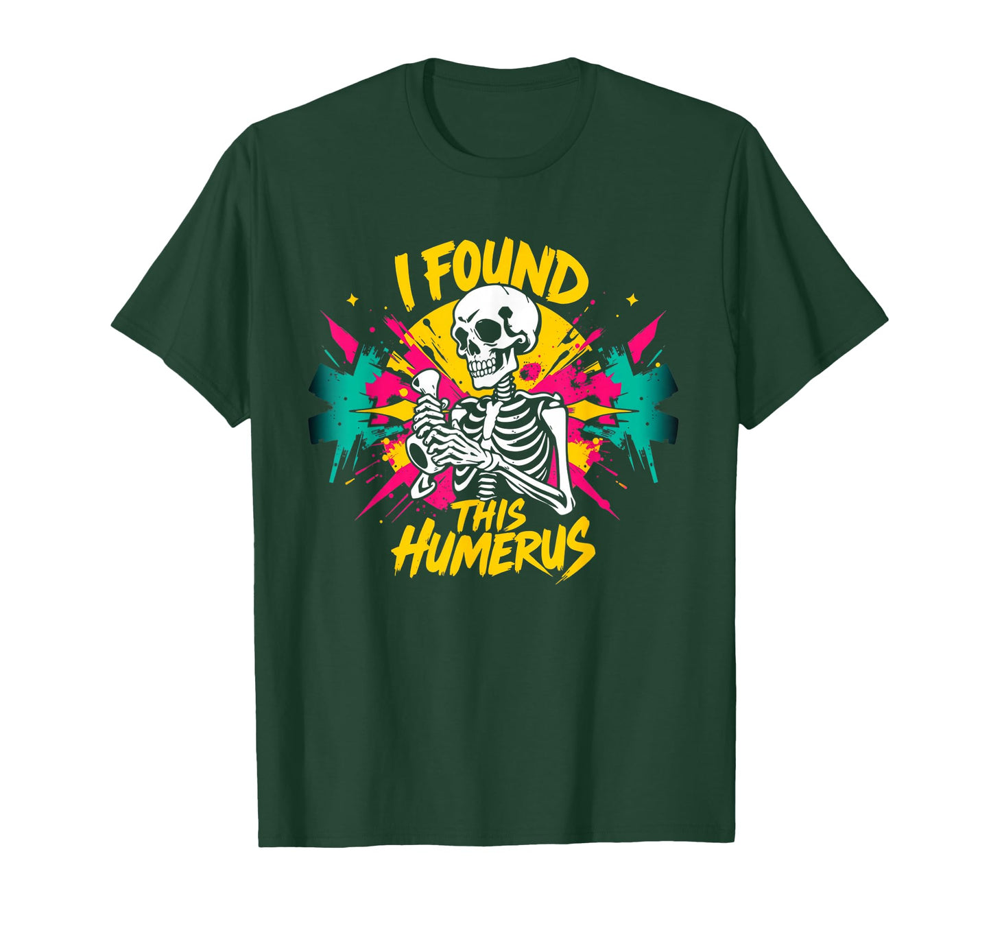 Retro I Found This Humerus Boo Ghost Halloween Costume Funny T-Shirt