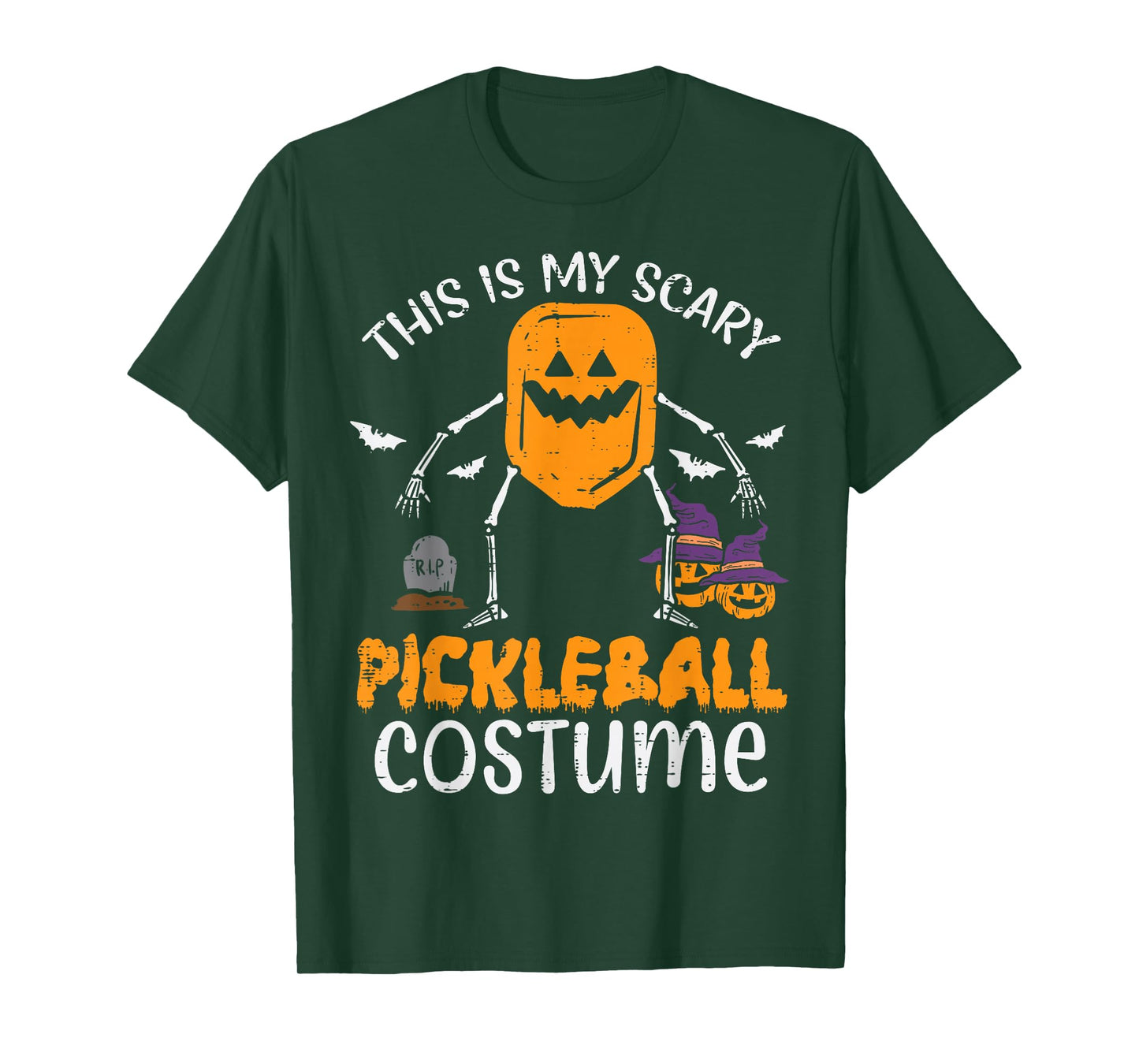 This Is My Scary Pickleball Costume Halloween Men Women Kids T-Shirt