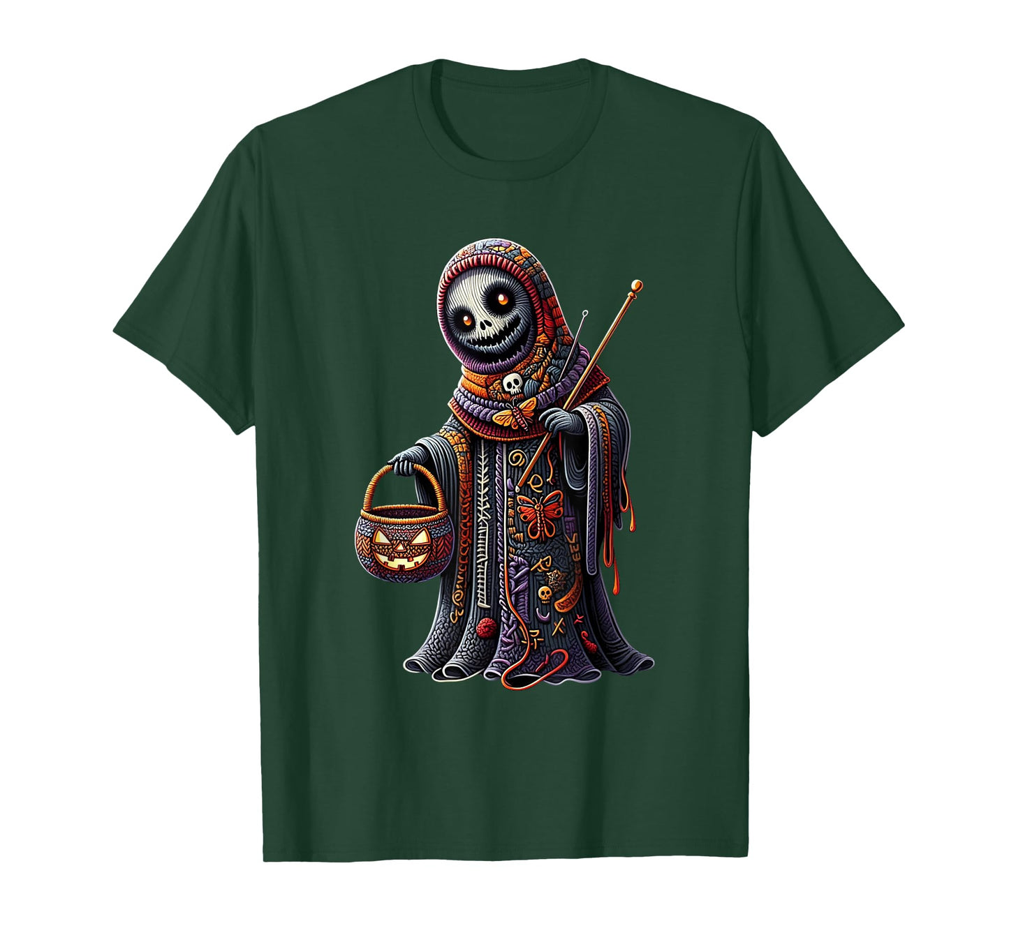Ghost Coquette Crocheting Yarn Knitting Cute Witch Craft T-Shirt
