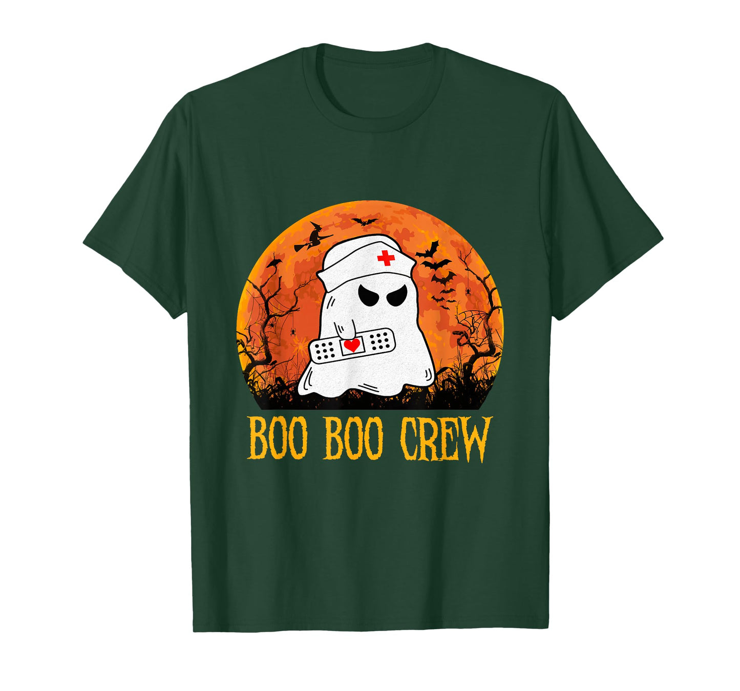 Boo Boo Crew Nurse Funny Halloween Nurse Shirts for Women T-Shirt