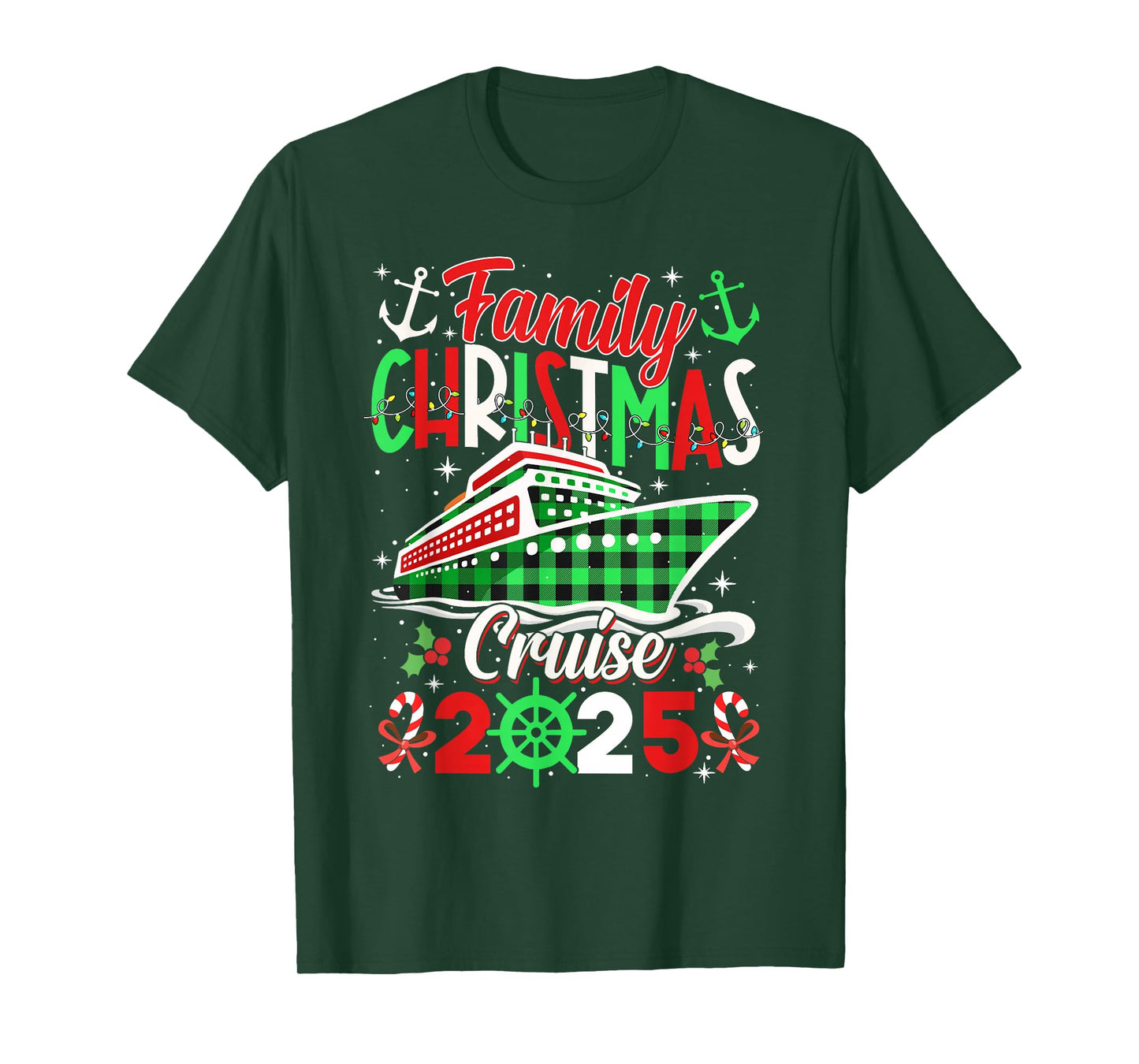 Family Christmas Cruise 2025 Matching Outfit Men Women Kids T-Shirt