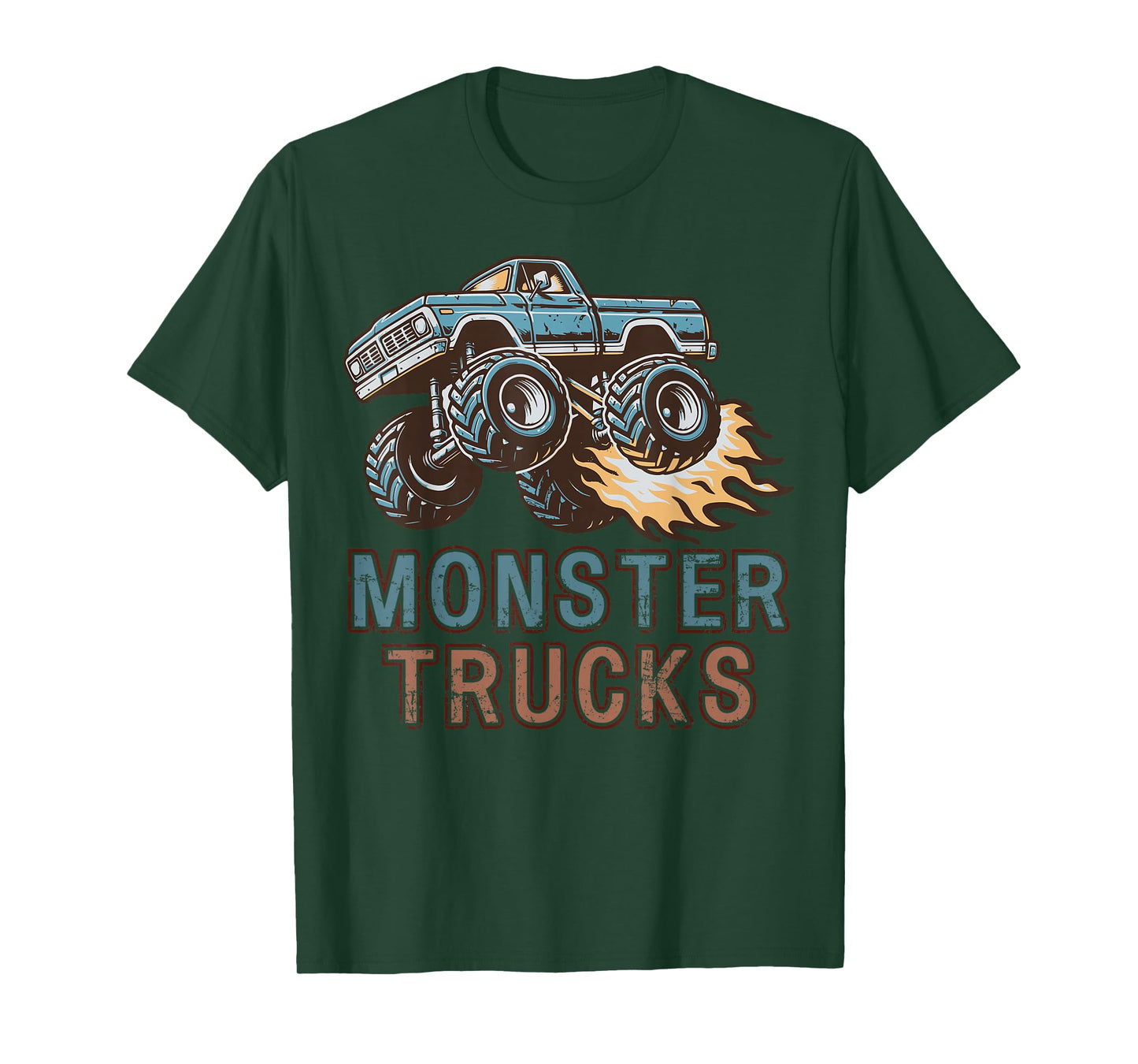 Vintage Monster Truck Party Show Racing Boy's Men's Women's T-Shirt