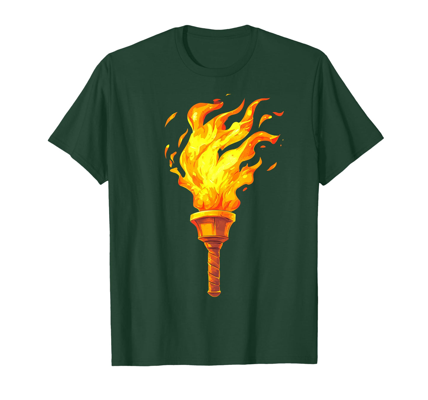 Olympic Torch Inspired Motivational Flame T-Shirt