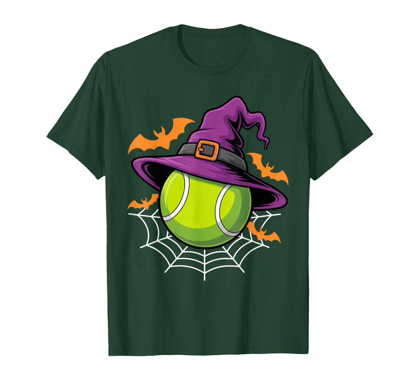 Witchy Tennis Ball for Halloween Enthusiasts and Tennis T-Shirt