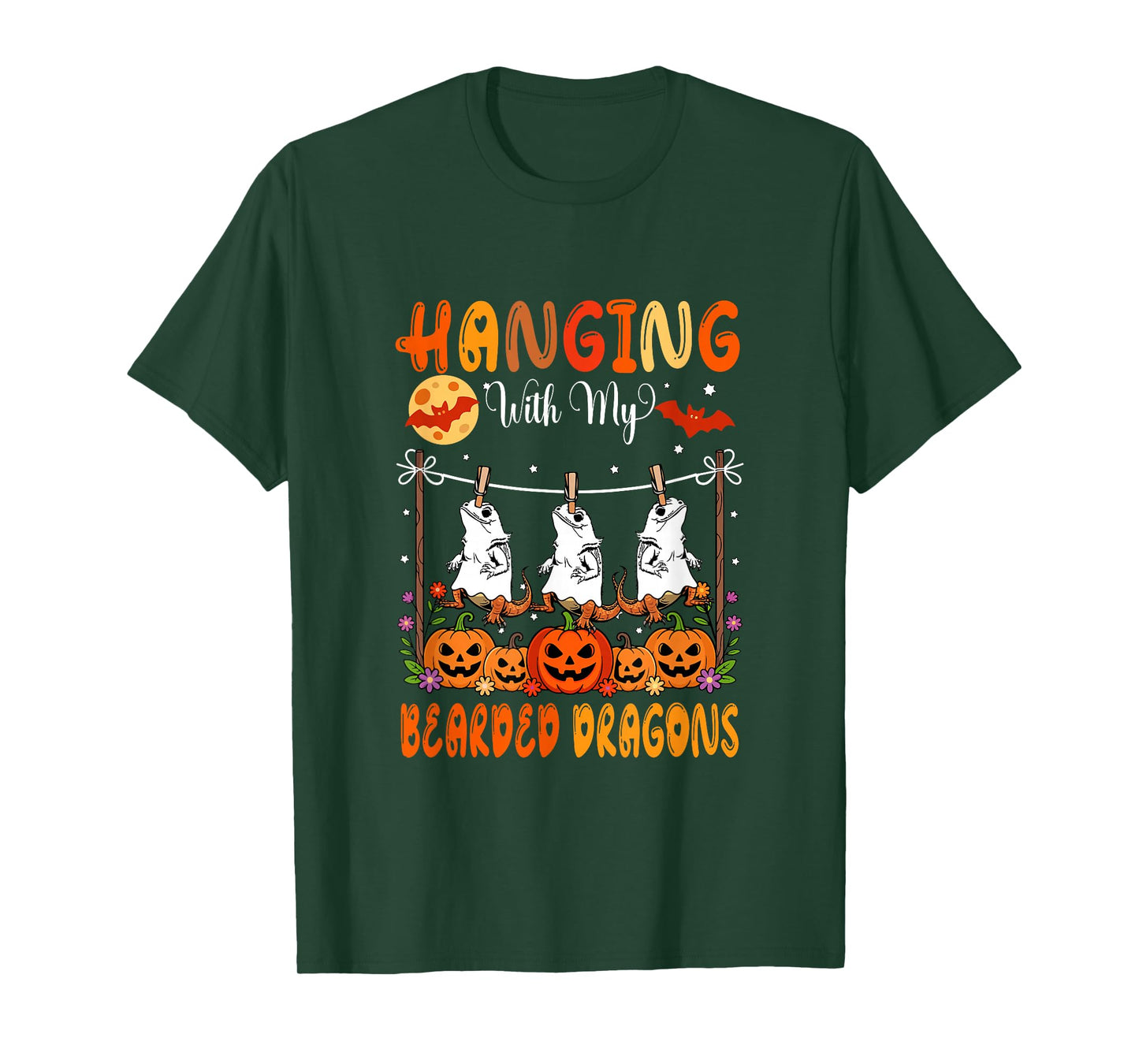 Hanging with My Bearded Dragons As Boo Costume Halloween T-Shirt